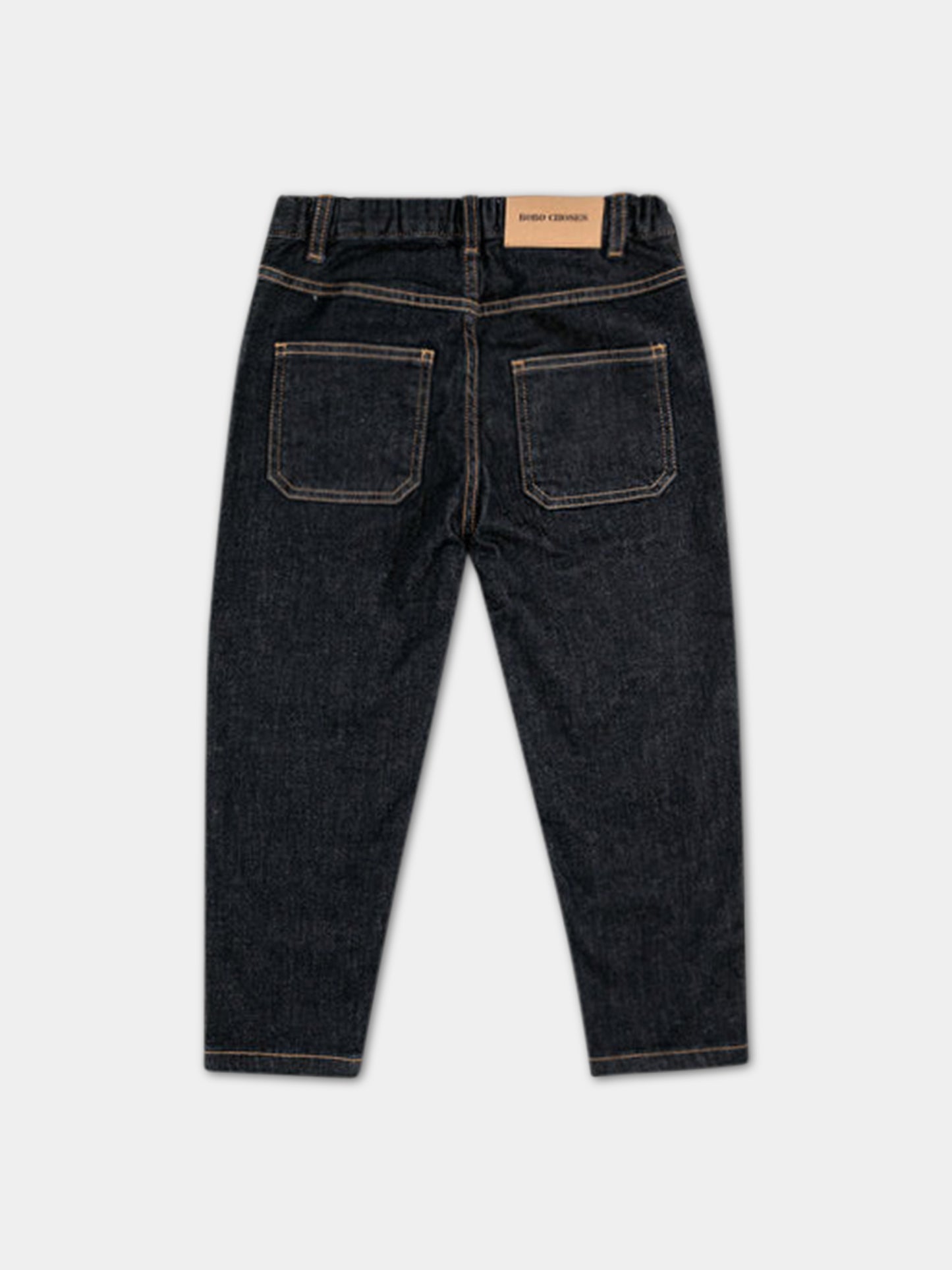 Jeans per bambino con stampa geometrica e logo,Bobo Choses,223AC085