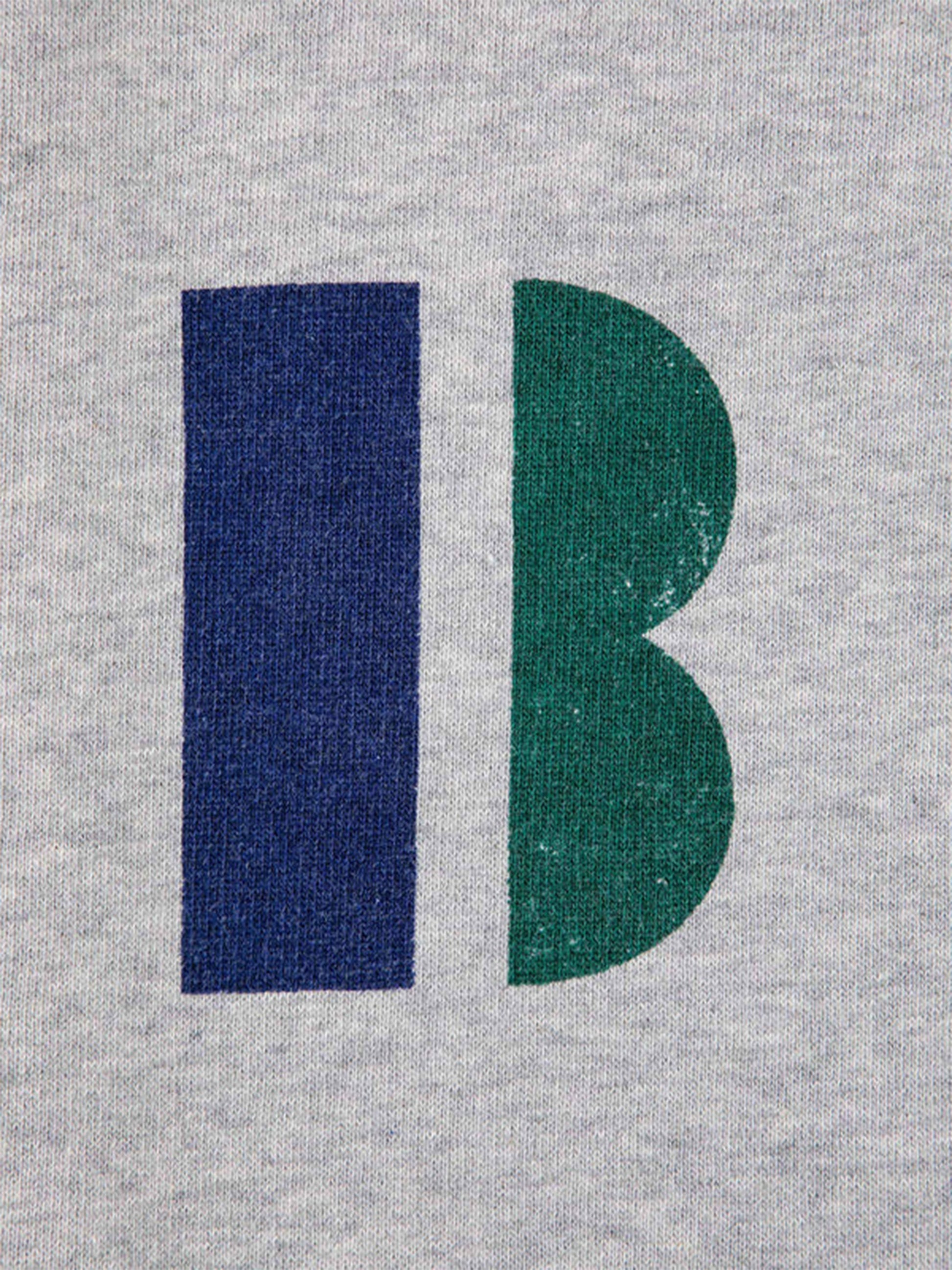 Pantalone grigio per bambino con stampa logo,Bobo Choses,223AC066