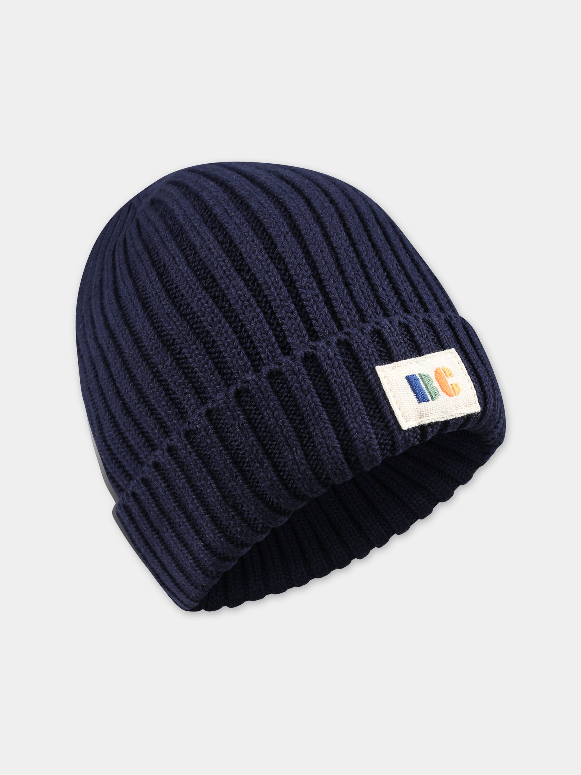 Berretto blu per bambini con logo,Bobo Choses,223AI022