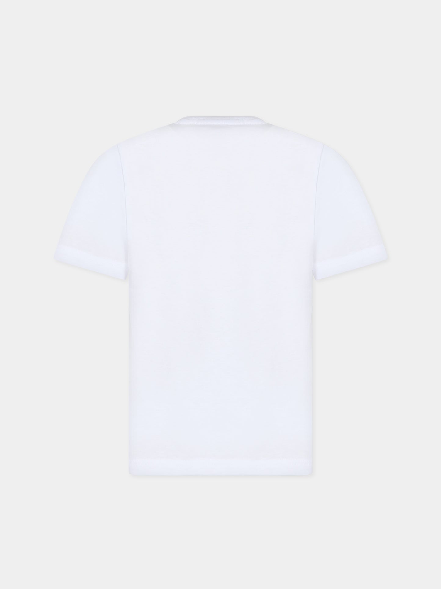 T-shirt bianca per bambino con logo,Dsquared2,DQ1977 D004G DQ100