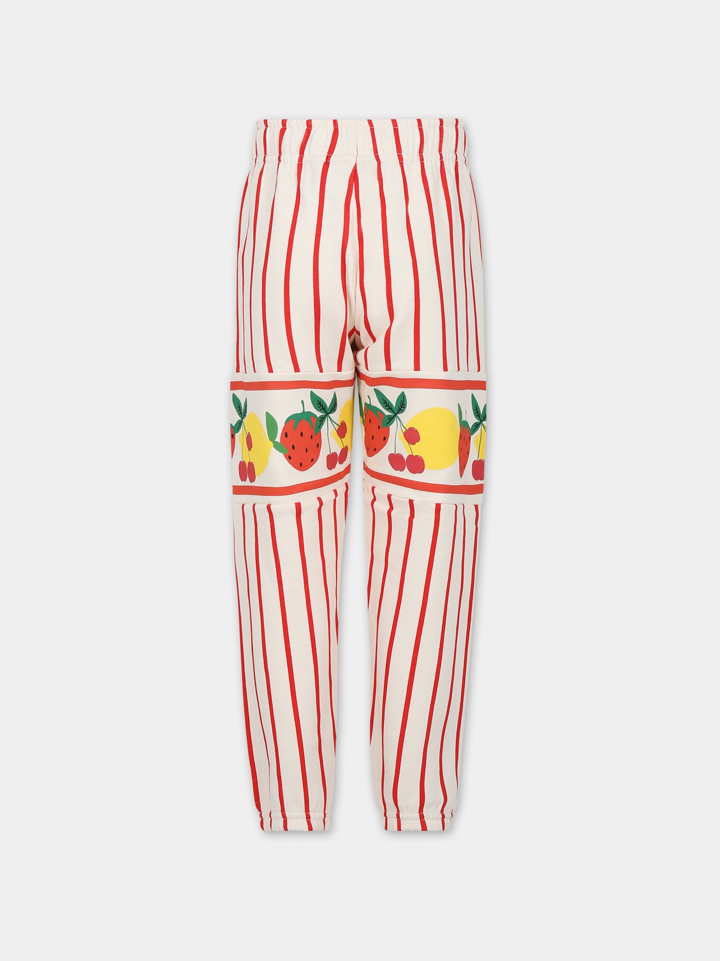 Pantaloni avorio per bambini con stampa frutta,Mini Rodini,2373013000