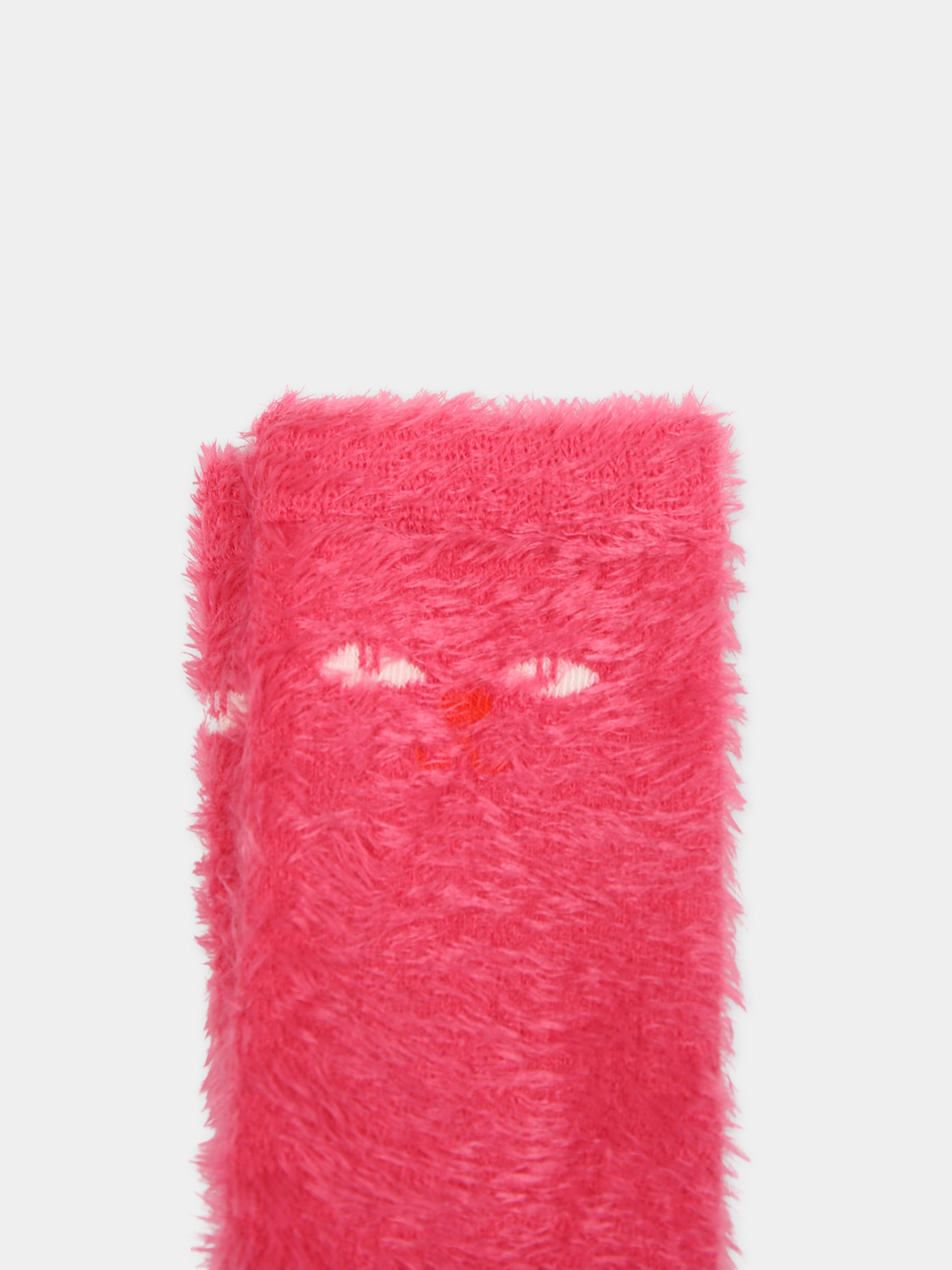 Calzini fucsia per bambina con occhi di gatto,Mini Rodini,2376011228
