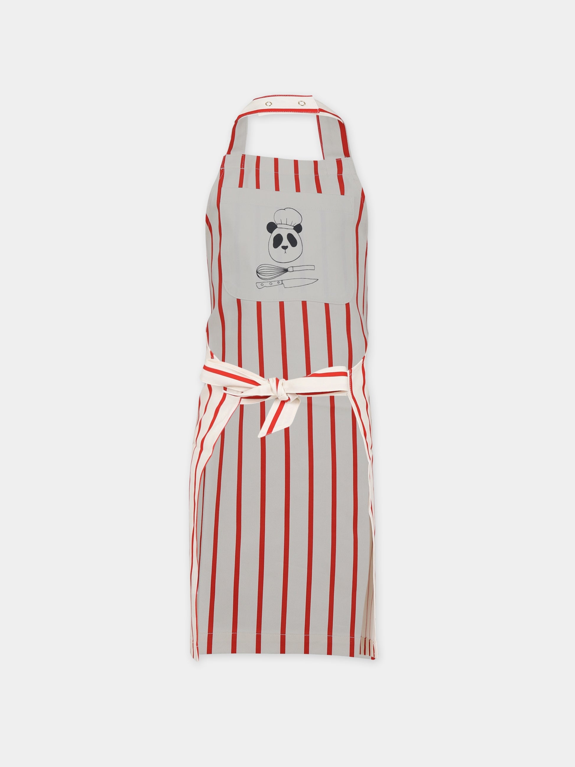 Grembiule avorio per bambini con panda cuoco,Mini Rodini,2376012900