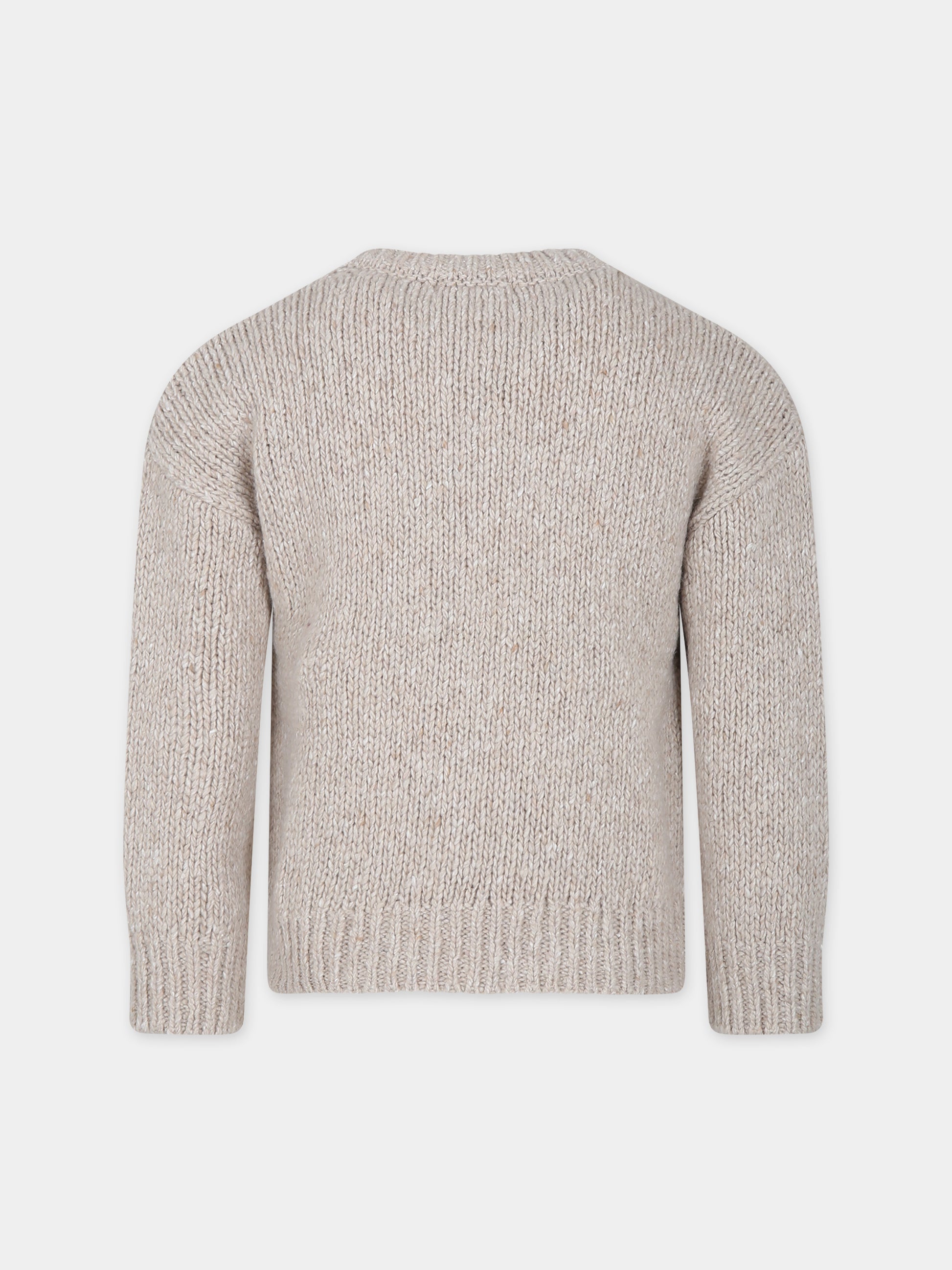 Maglione beige per bambino,The New Society,W23KKNHY1S3