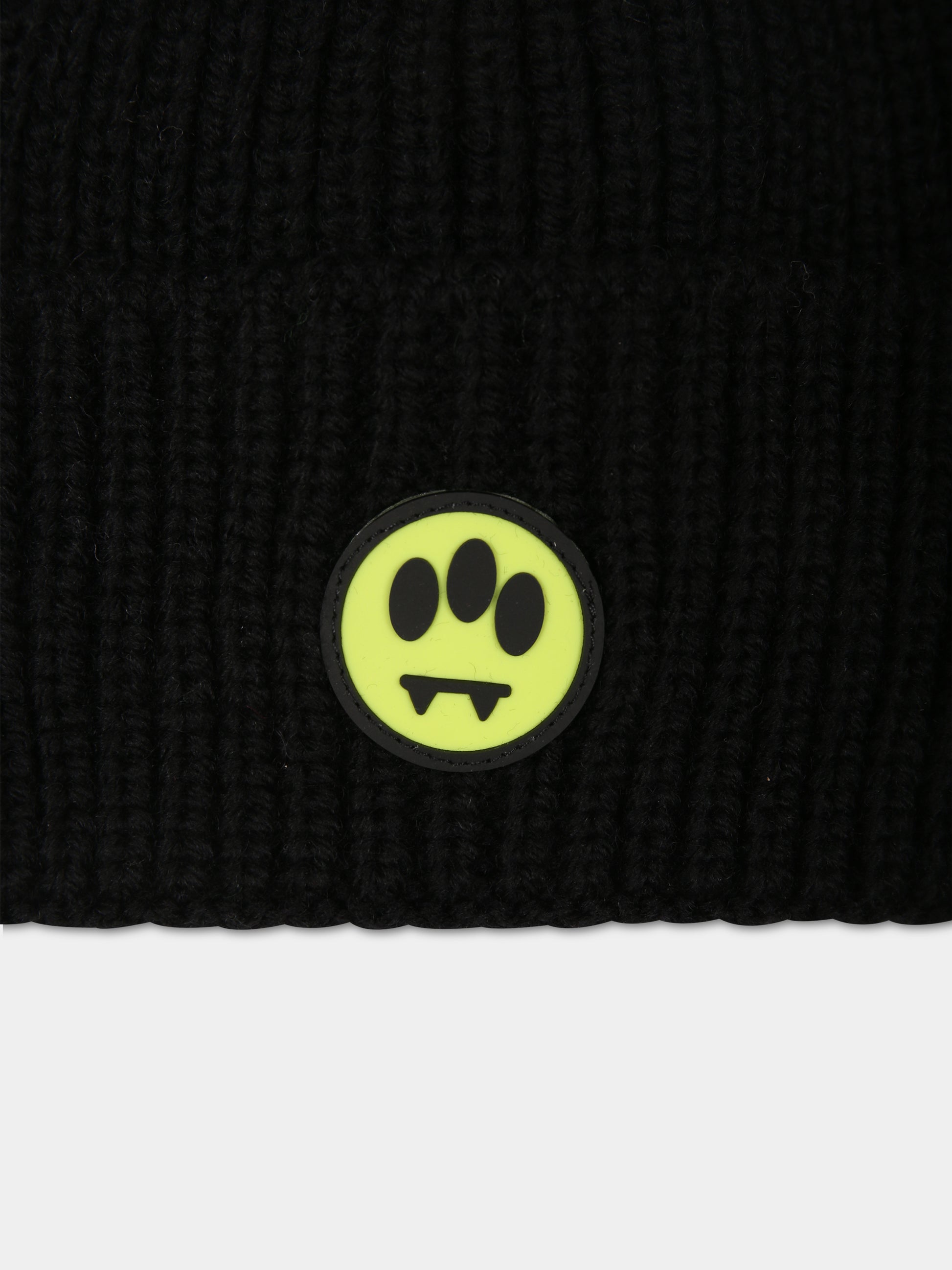Berretto nero per bambini con smile,Barrow,F3BKJUHT090 110