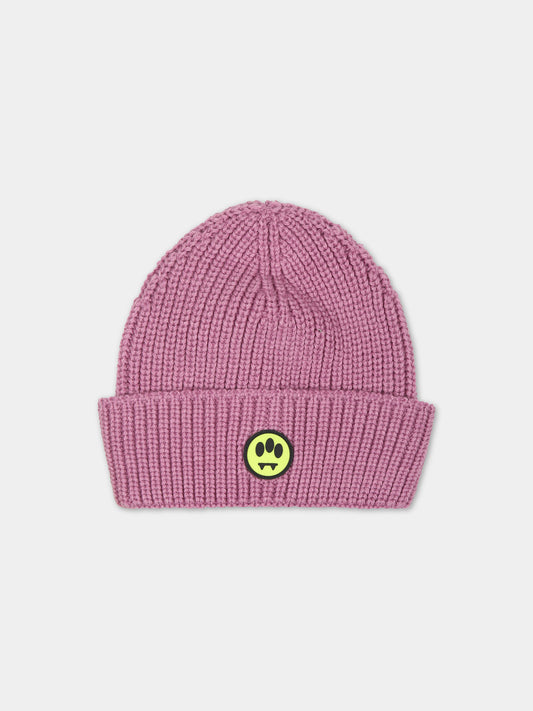 Berretto rosa per bambini con smile,Barrow,F3BKJUHT090 BW014