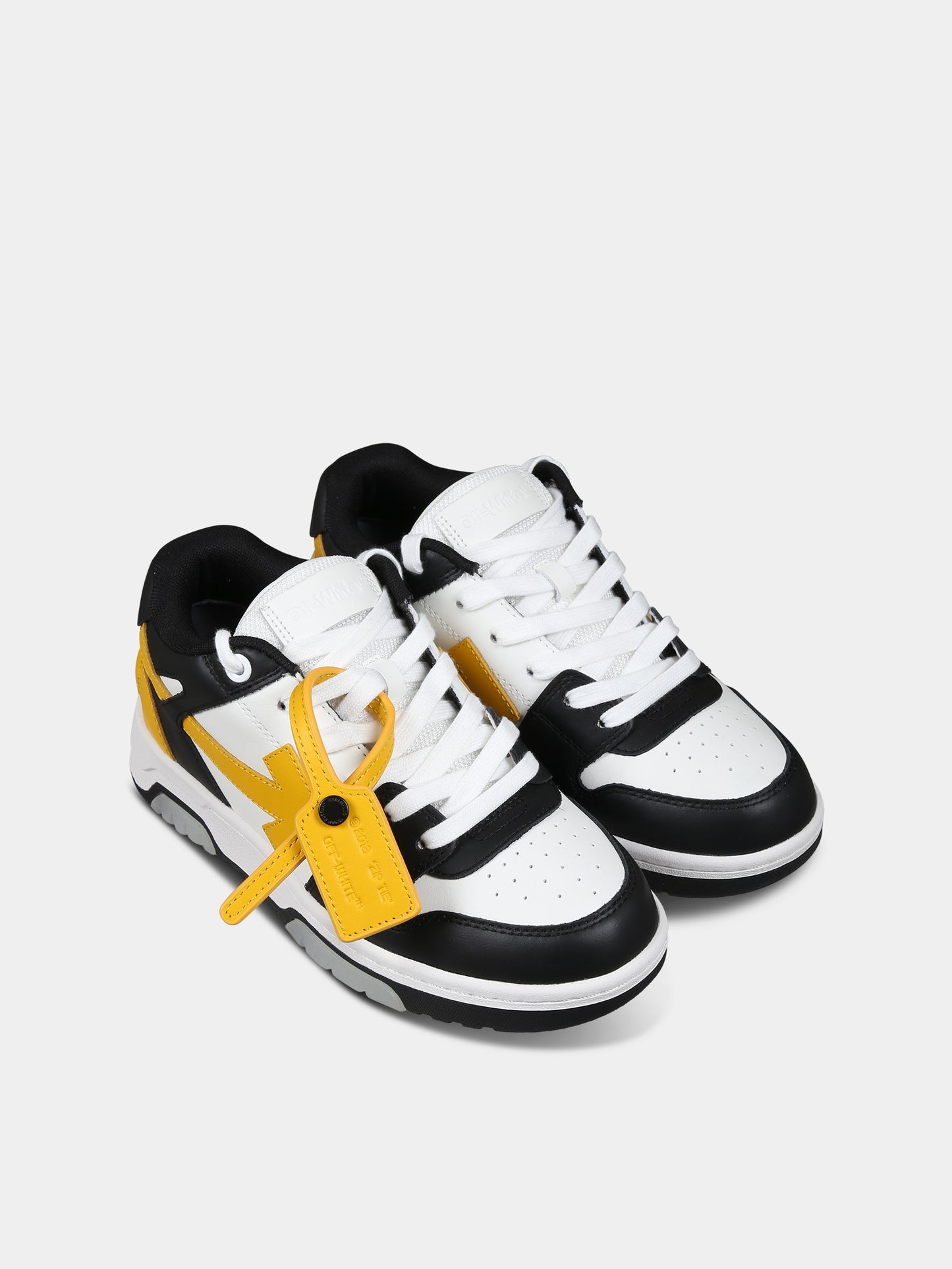 Sneakers basse multicolor per bambini con iconica freccia,Off White,OBIA011F23LEA0011018