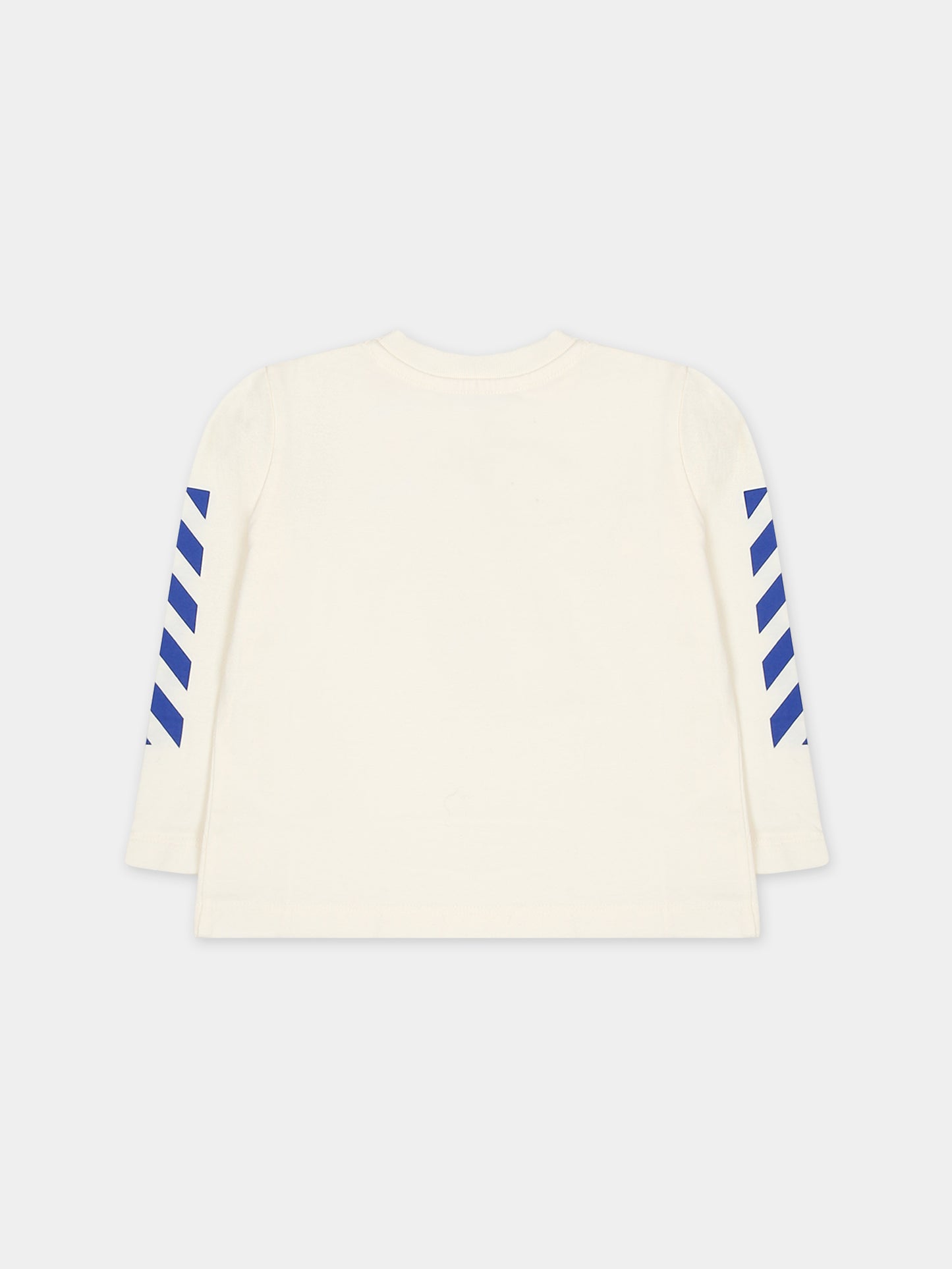 T-shirt avorio per neonato,Off White,OBX1001F23JER0010345