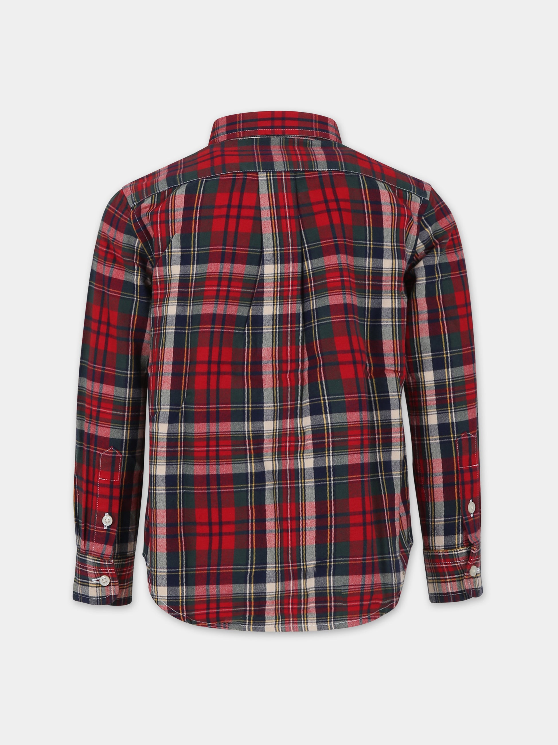 Camicia rossa per bambino con iconico cavallino,Ralph Lauren Kids,918247001