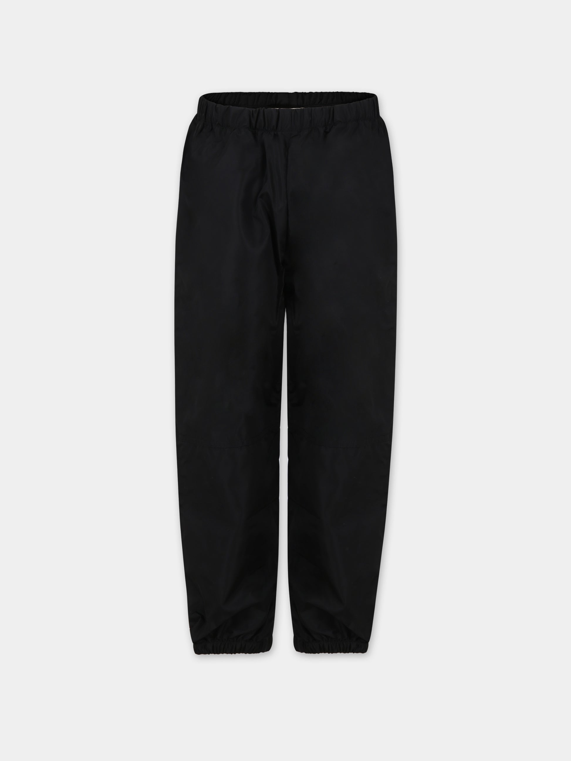 Pantaloni neri per bambina con logo,Douuod Kids,DT6P60 N0118 930