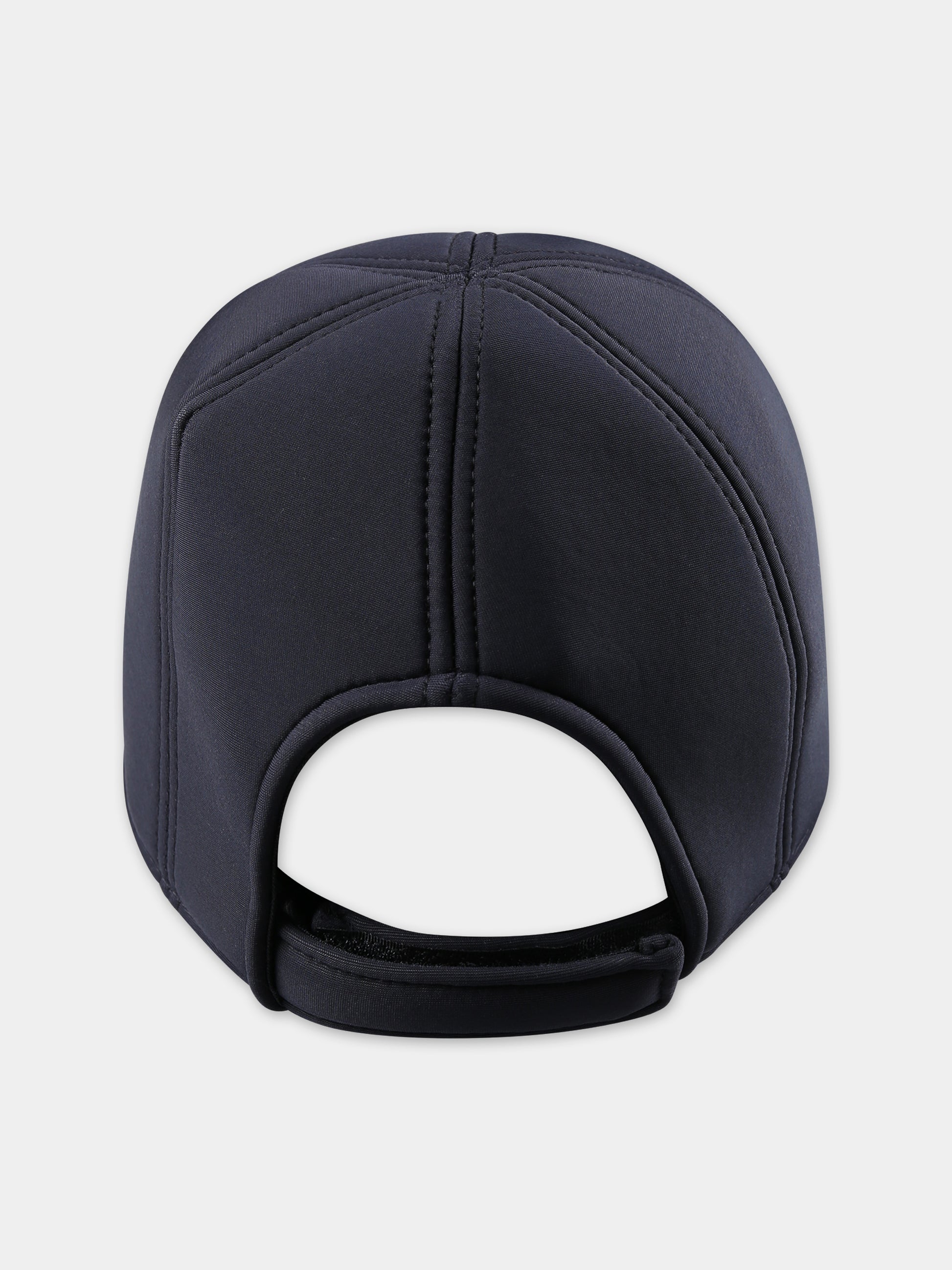 Cappello nero per bambina con logo,Douuod Kids,DT0P17 Z1827 930