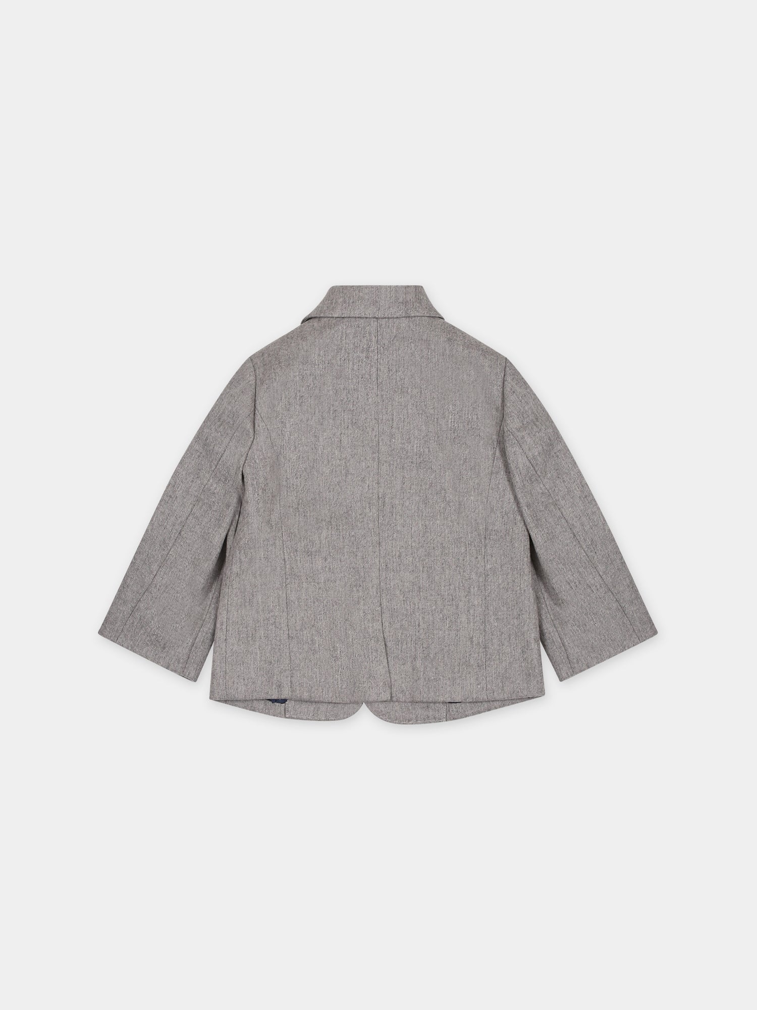 Giacca monopetto grigia per neonato,Fay Kids,FT2564 I0172 807