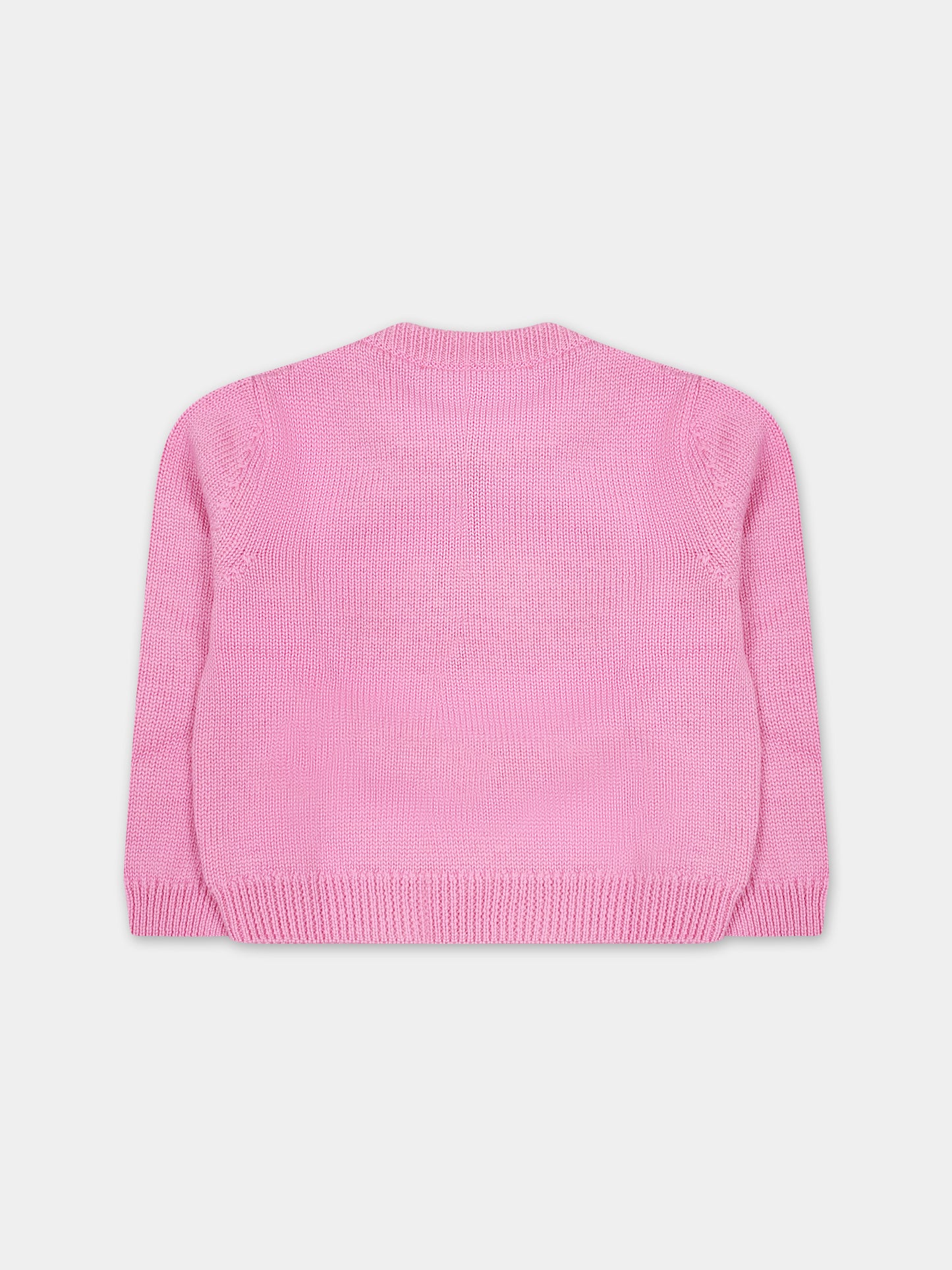 Maglione rosa per neonata con Medusa,Versace,1011441 1A07918 1PK40