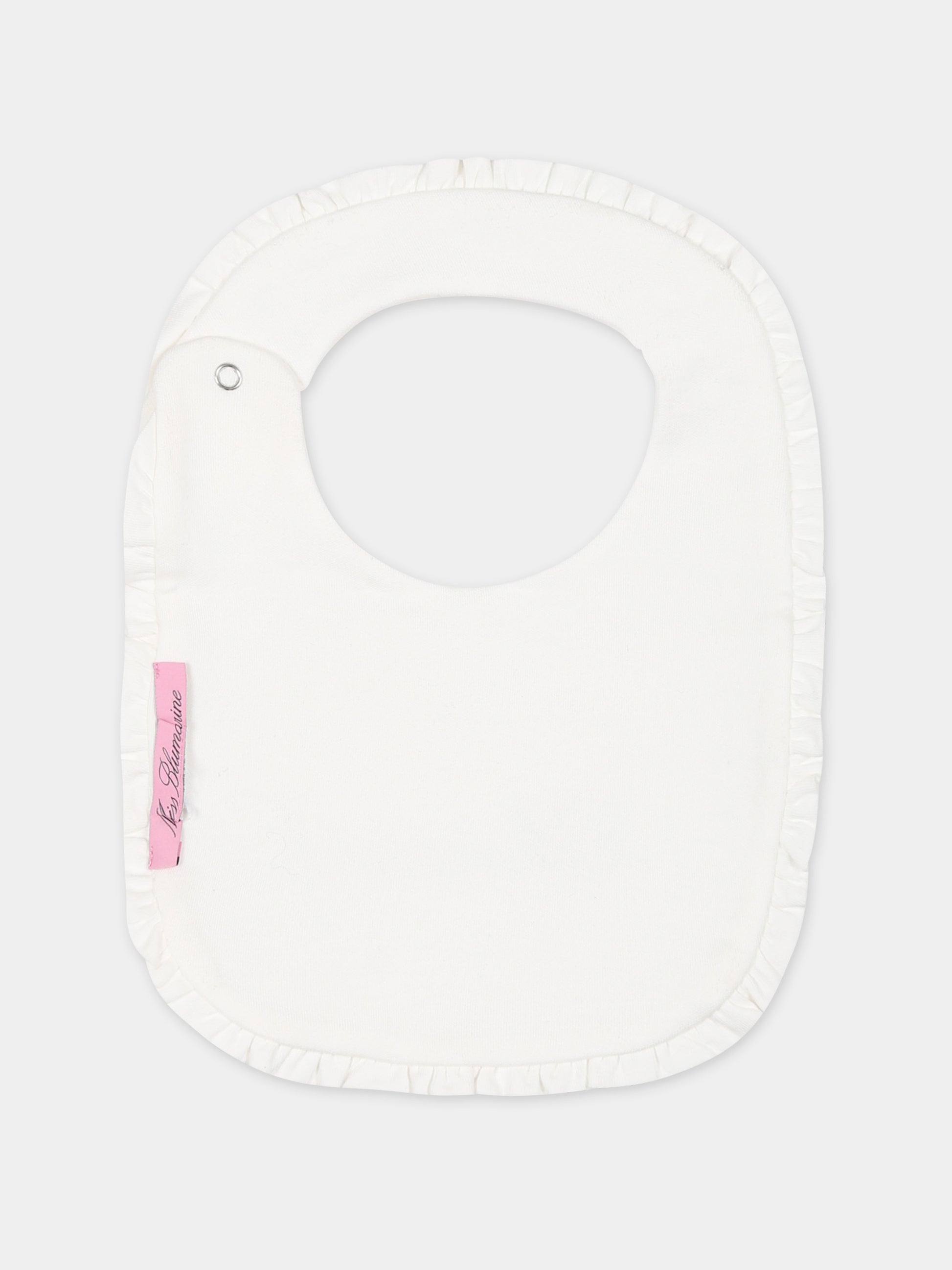 Set bianco per neonata con logo,Blumarine Baby,IF3109 10602