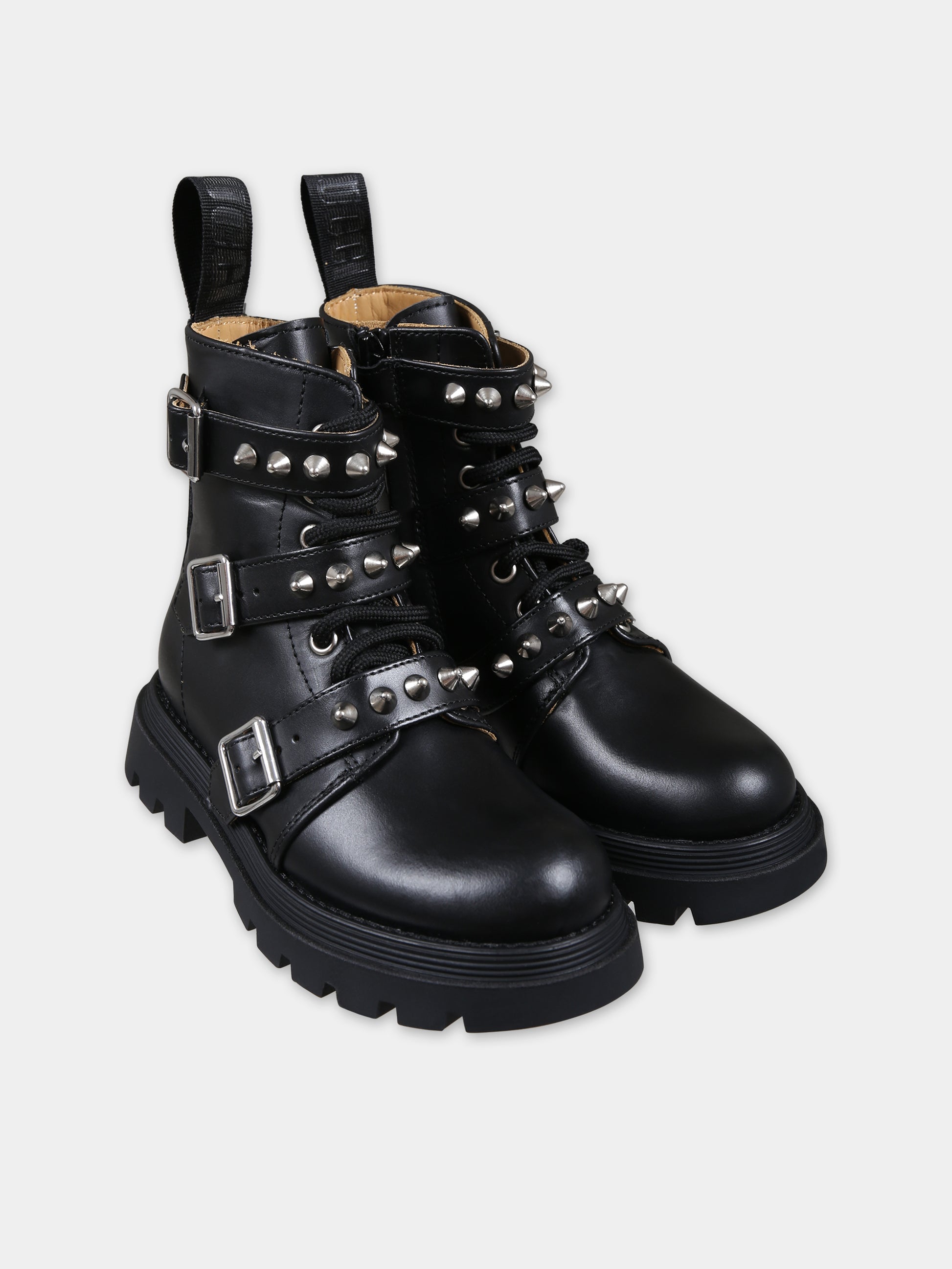 Anfibi neri per bambina,Gallucci Kids,J30234AM090999