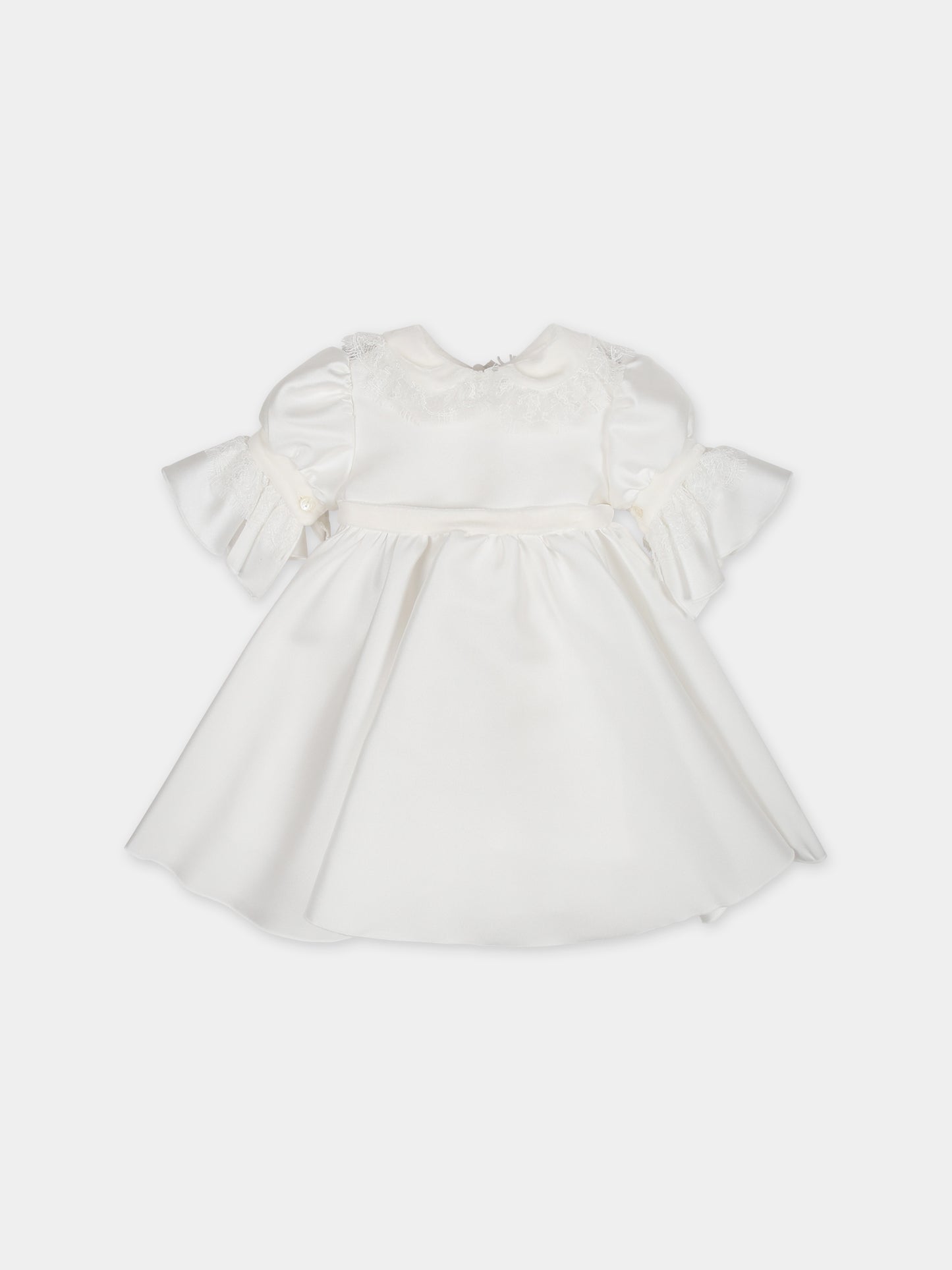 Vestito bianco per bambina,La Stupenderia,CCAB64S60