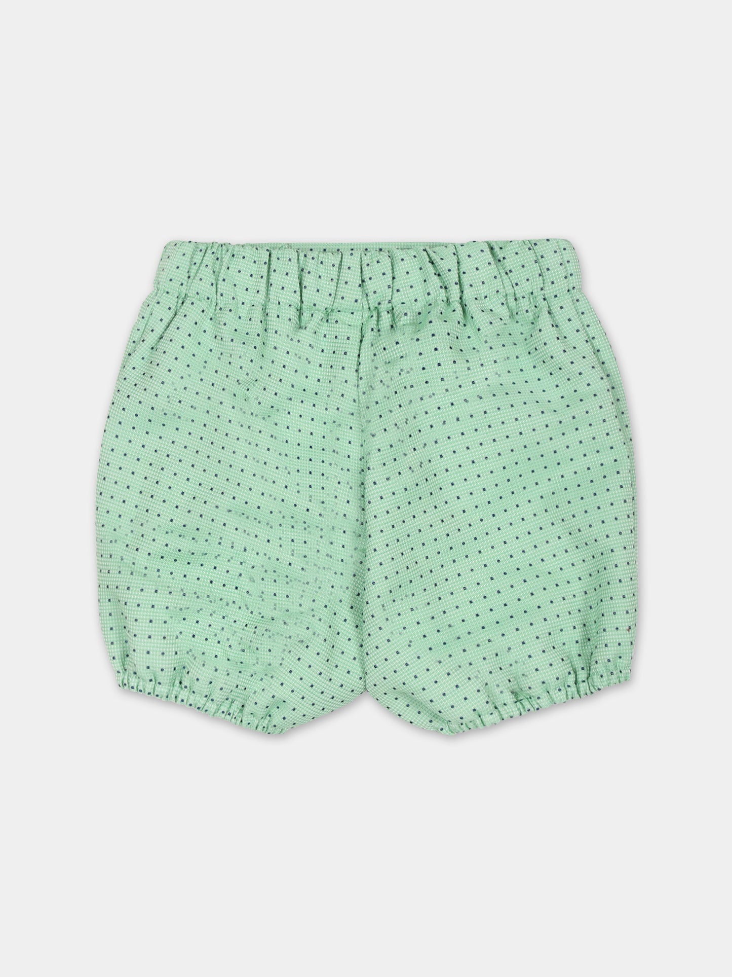 Completo verde per neonato con pois,La Stupenderia,CBCT51Q47