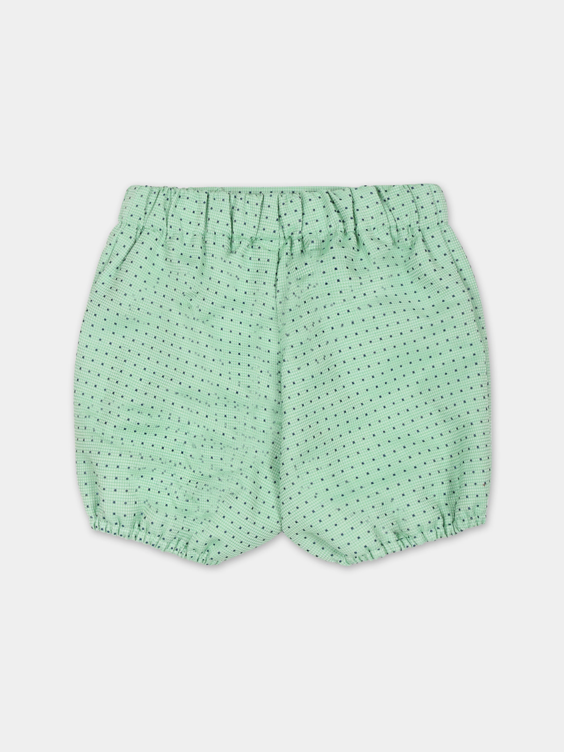 Completo verde per neonato con pois,La Stupenderia,CBCT51Q47