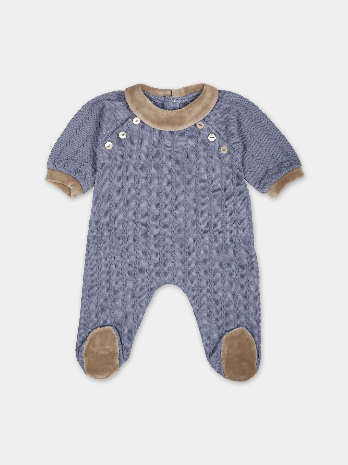 Tutina azzurra per neonato,La Stupenderia,TBTT61M16