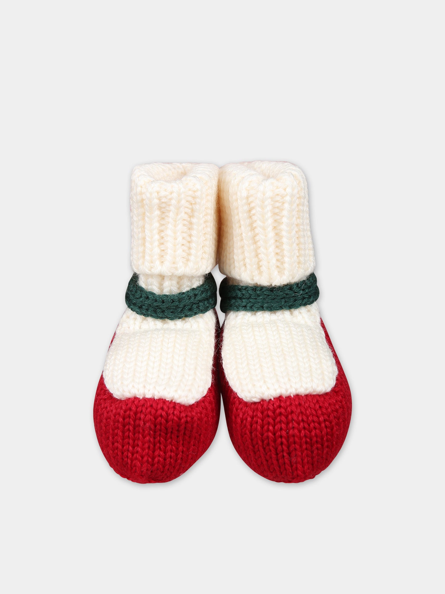 Babbucce rosse per neonato,La Stupenderia,WBAC50826