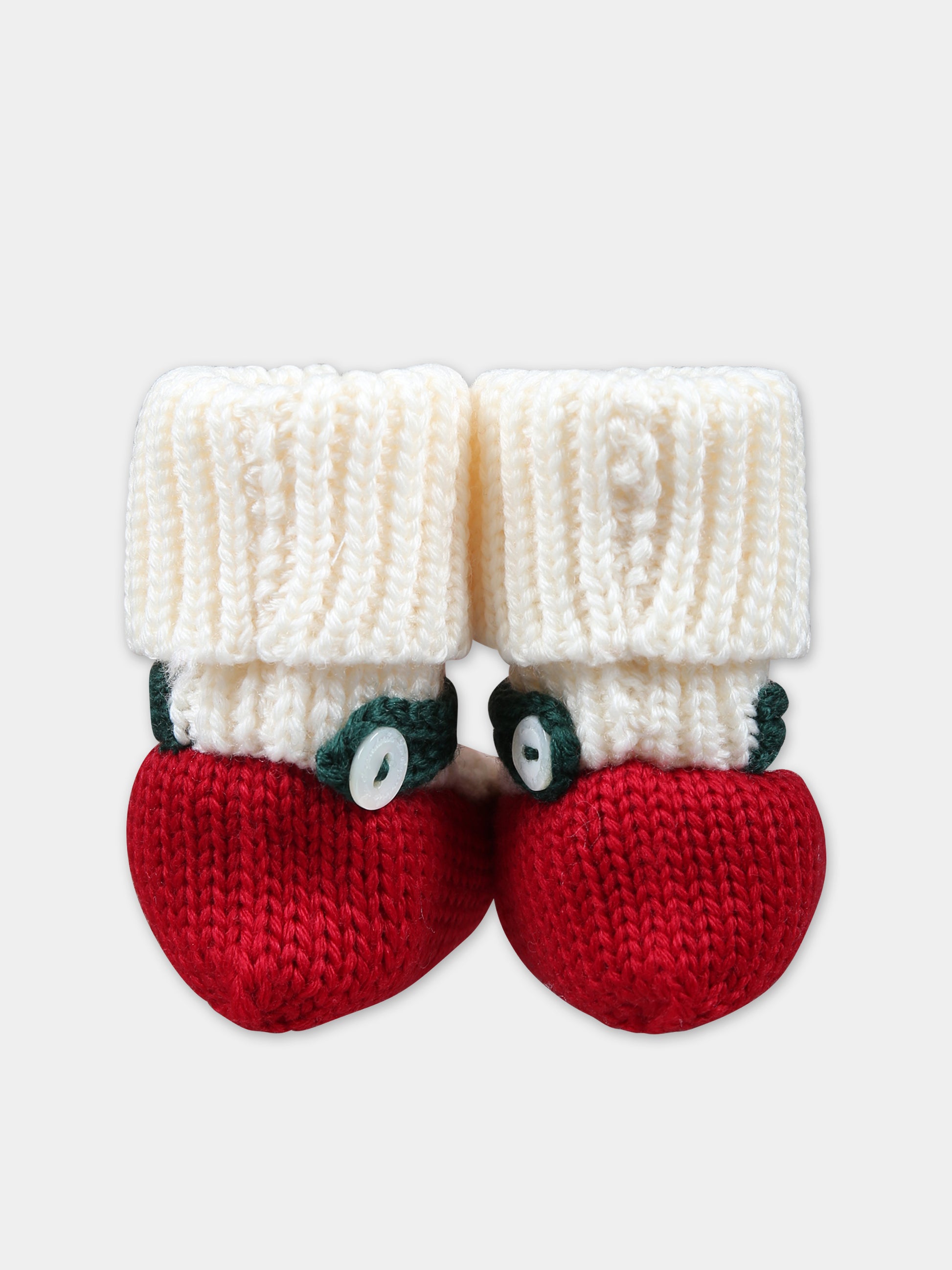 Babbucce rosse per neonato,La Stupenderia,WBAC50826