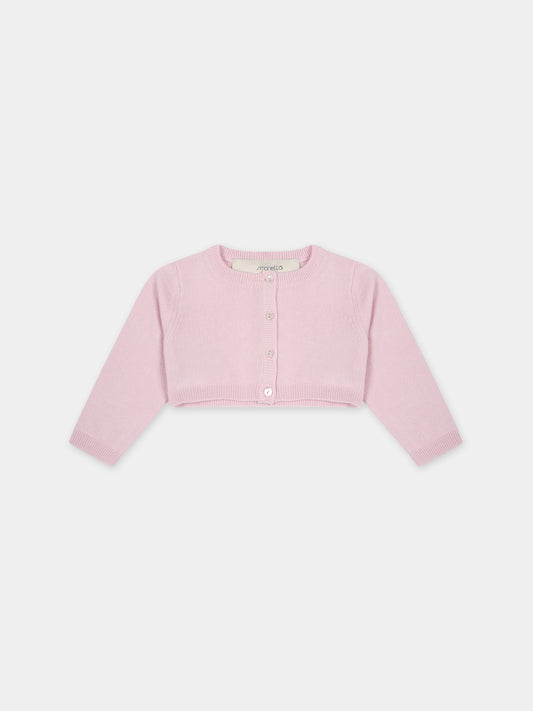 Cardigan rosa per neonata,Simonetta,ST9000 W0052 578