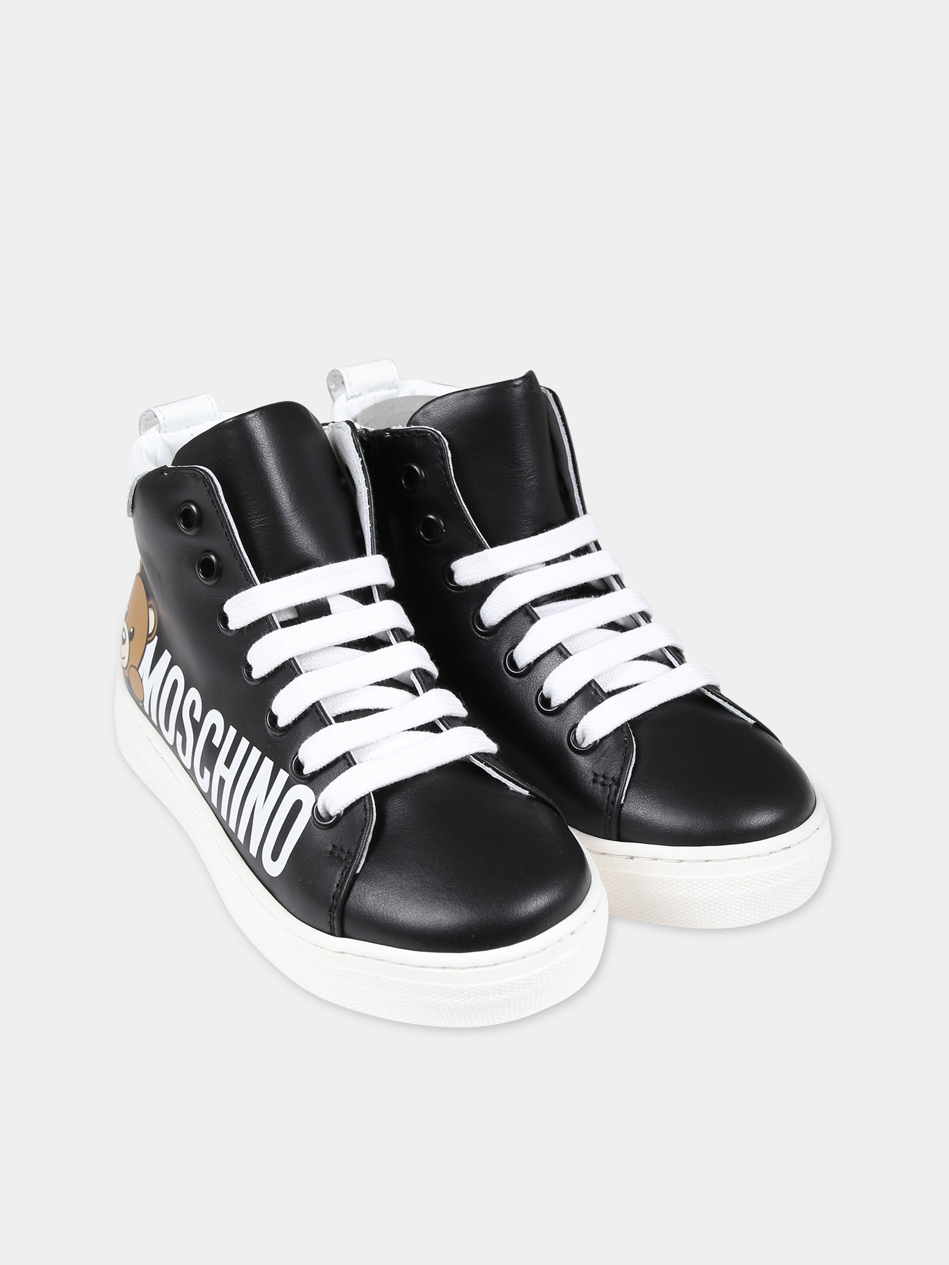 Sneakers nere per bambini con Teddy Bear,Moschino Kids,75970 1