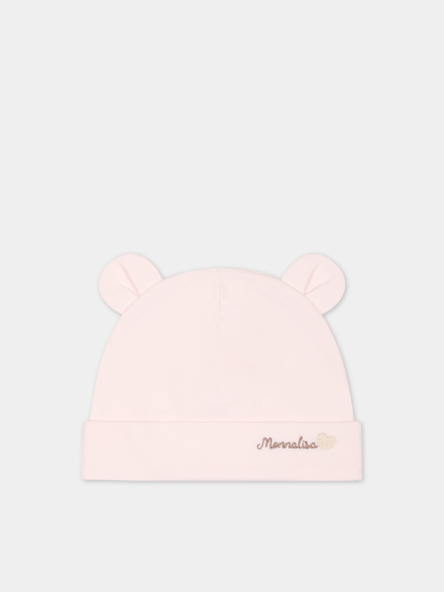 Set bianco per neonata con logo,Monnalisa,35B505 2004 0192