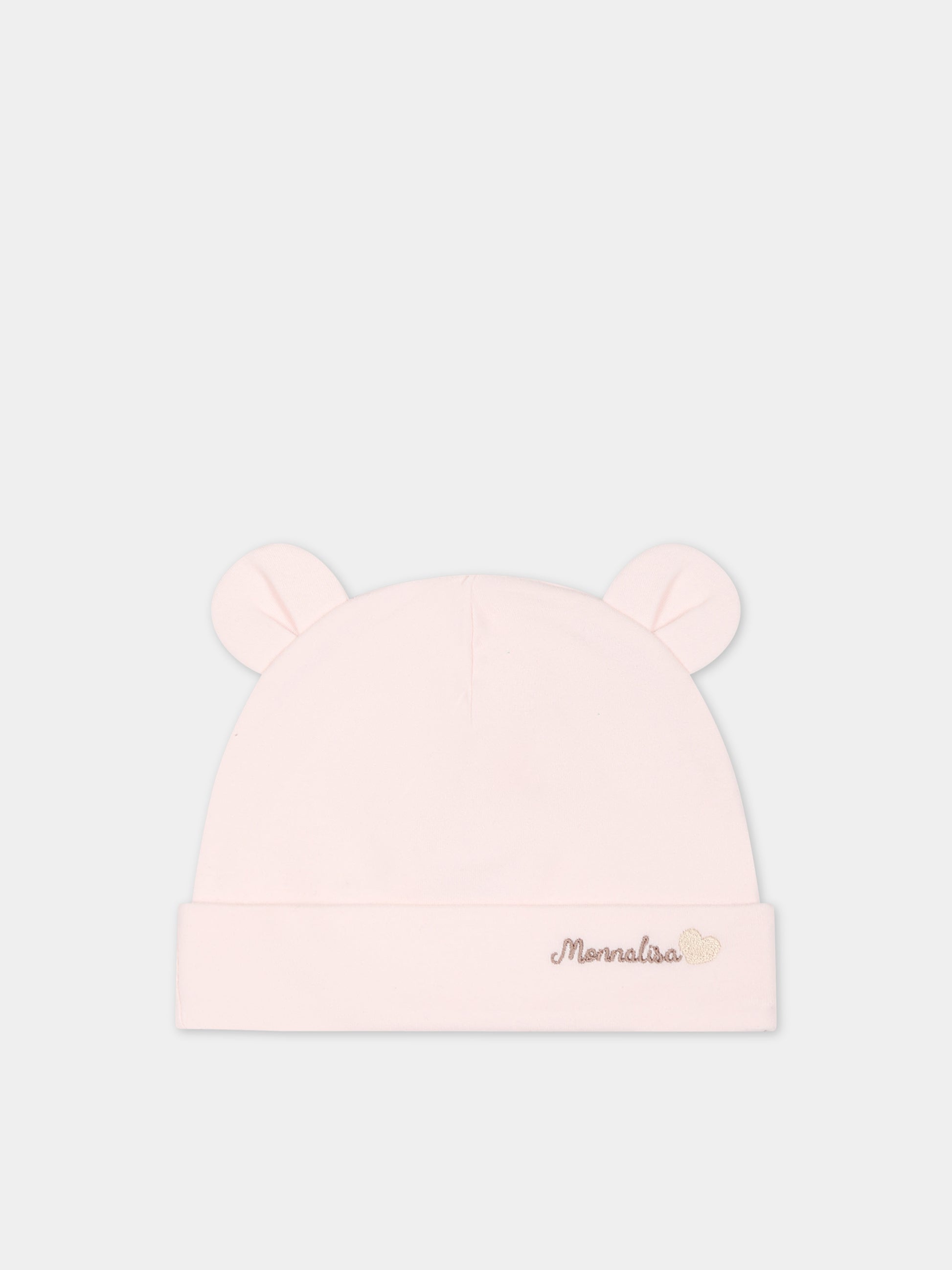 Set bianco per neonata con logo,Monnalisa,35B505 2004 0192