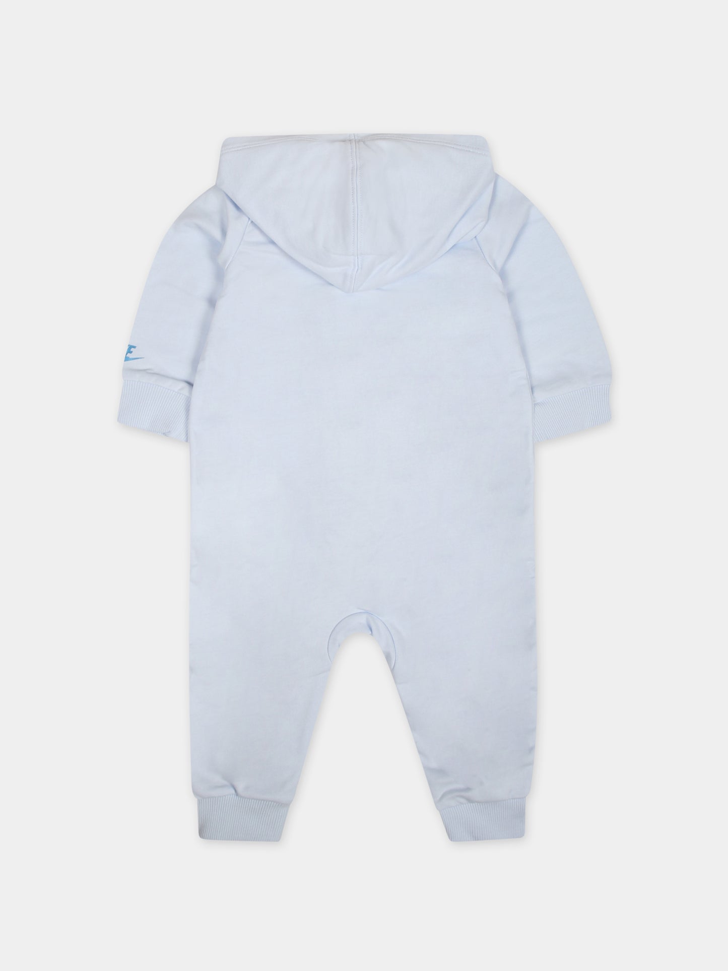 Tutina celeste per neonato con logo,Nike,56L404 U5M