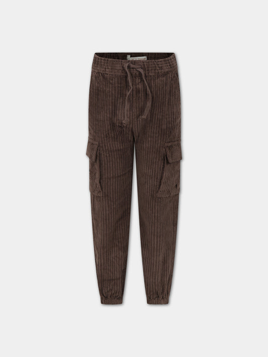 Pantaloni marrone per bambino,Zhoe & Tobiah,PJS19 36