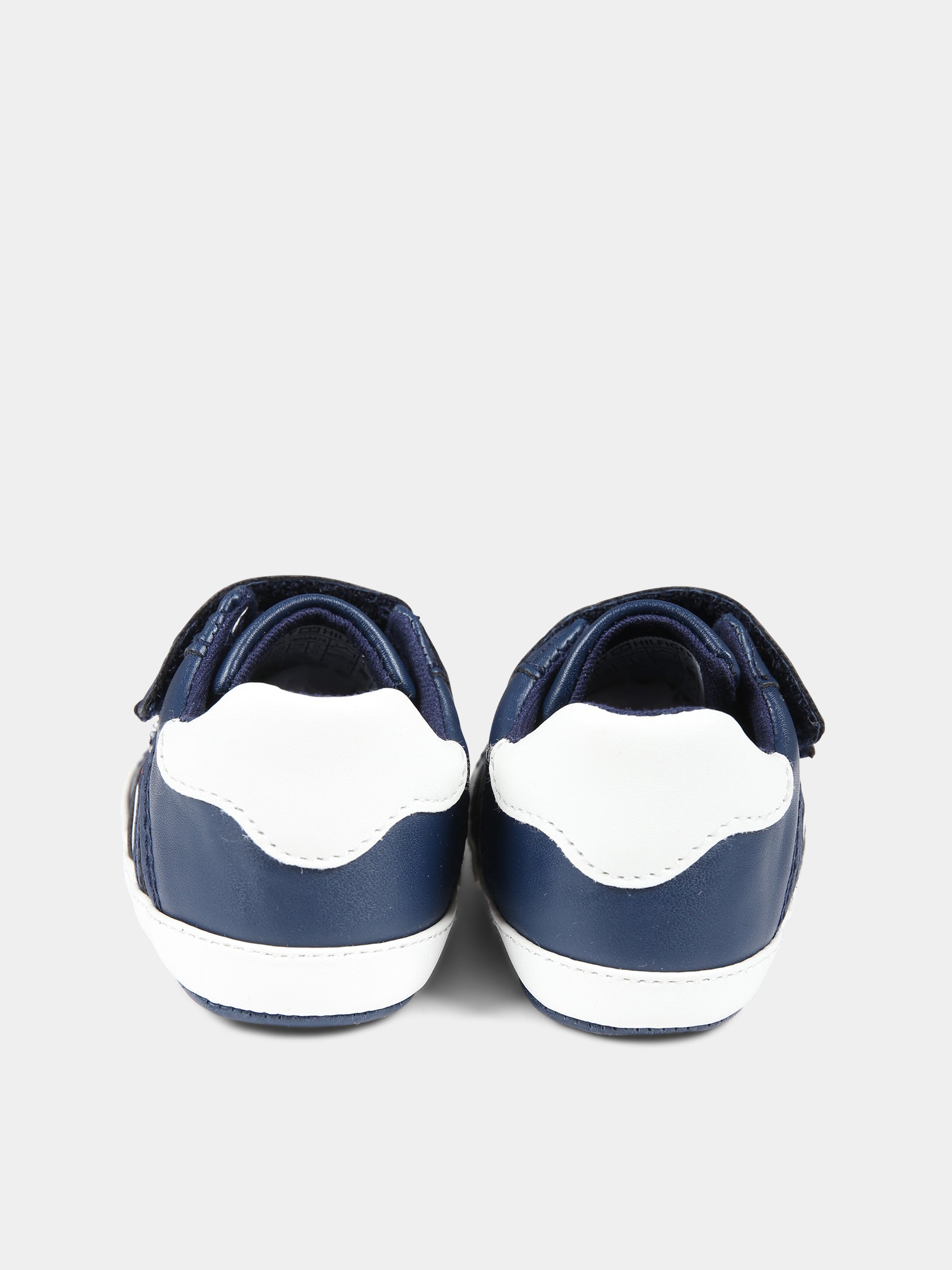 Sneakers blu per neonato con logo,Tommy Hilfiger Junior,T0B4 33090 1433A474