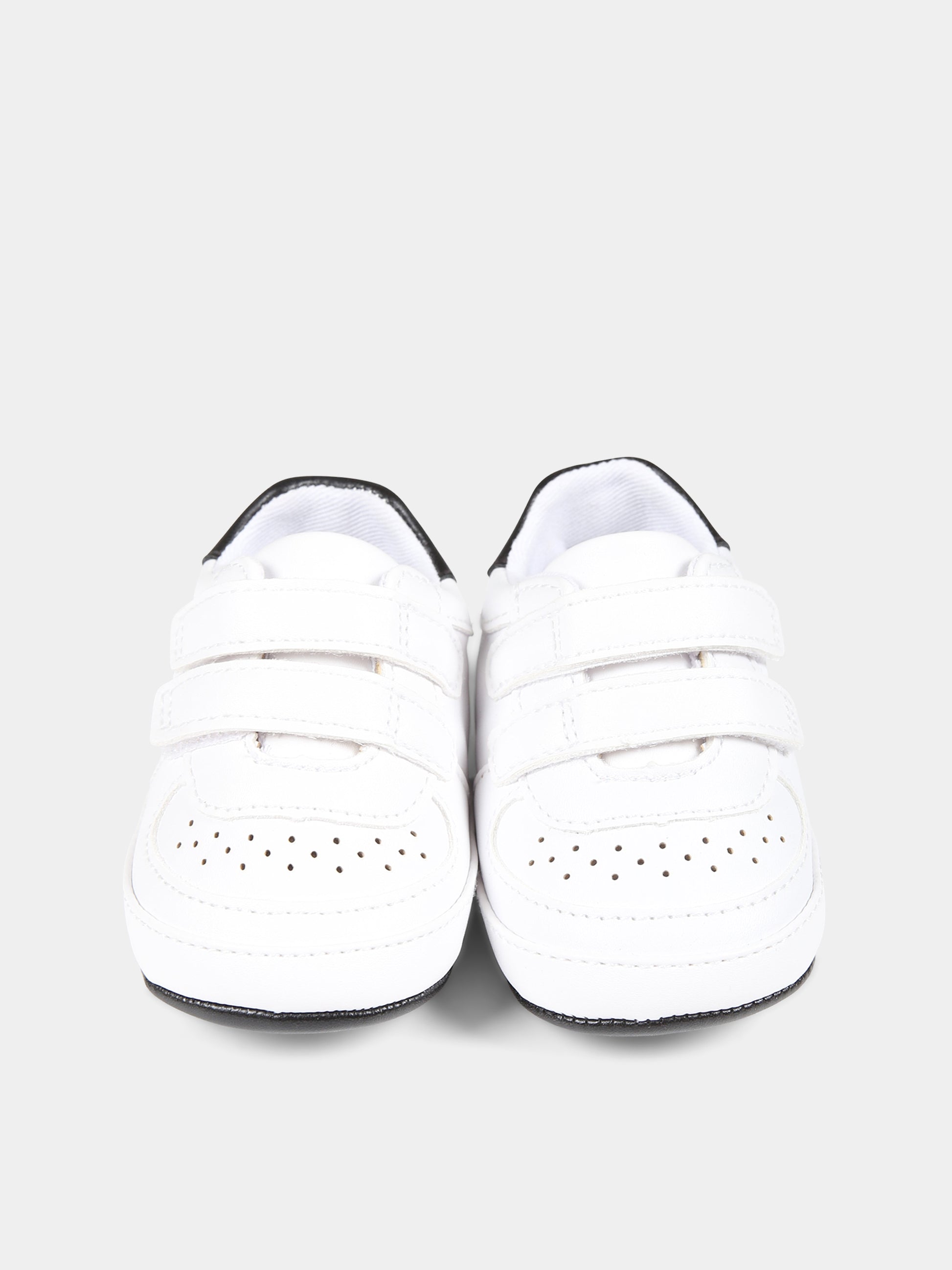 Sneakers bianche per neonati con logo,Calvin Klein Kids,V0B4 80715 1433X002