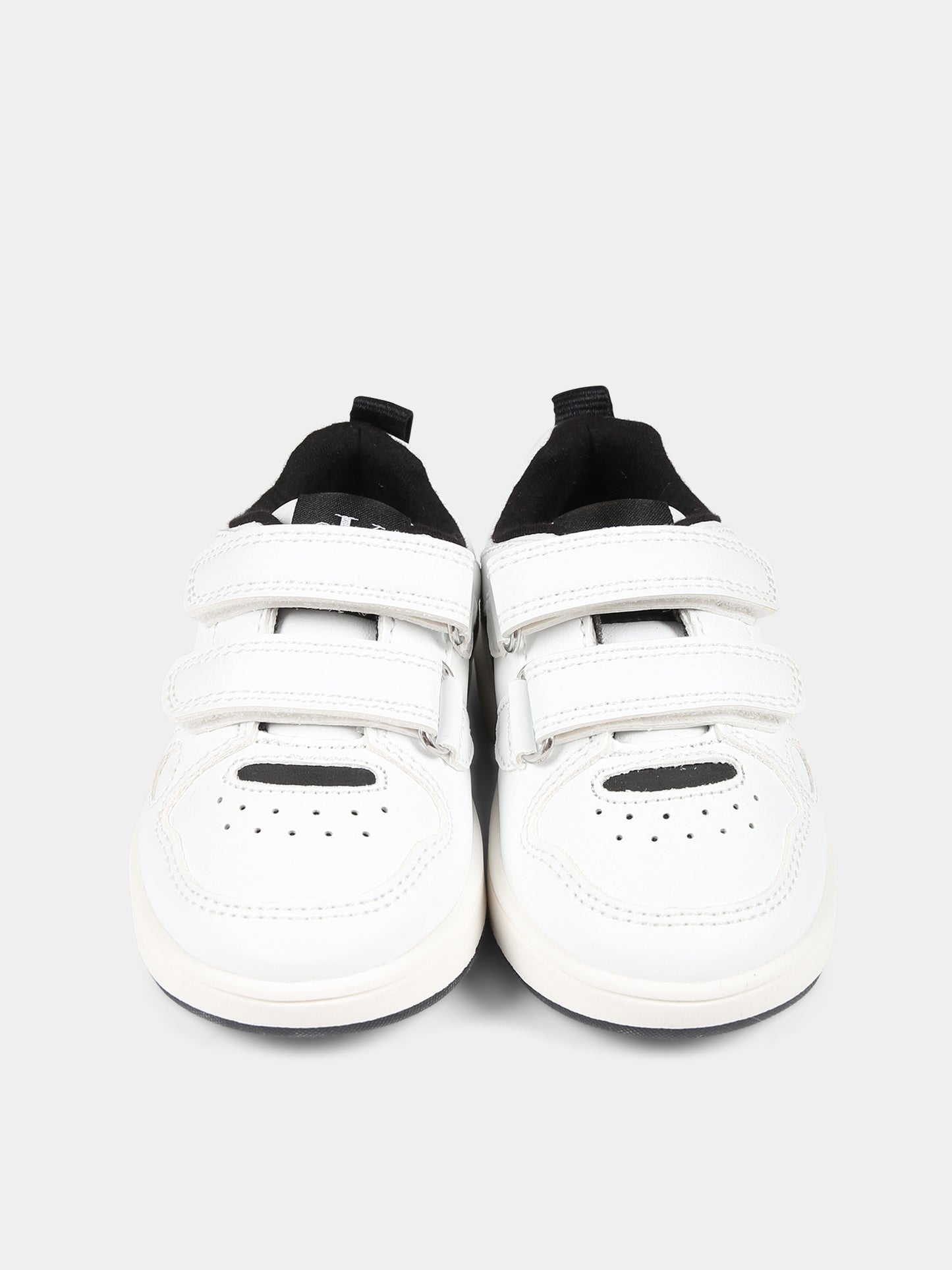 Sneakers bianche per bambini con logo,Calvin Klein Kids,V1B9 80719 1355100