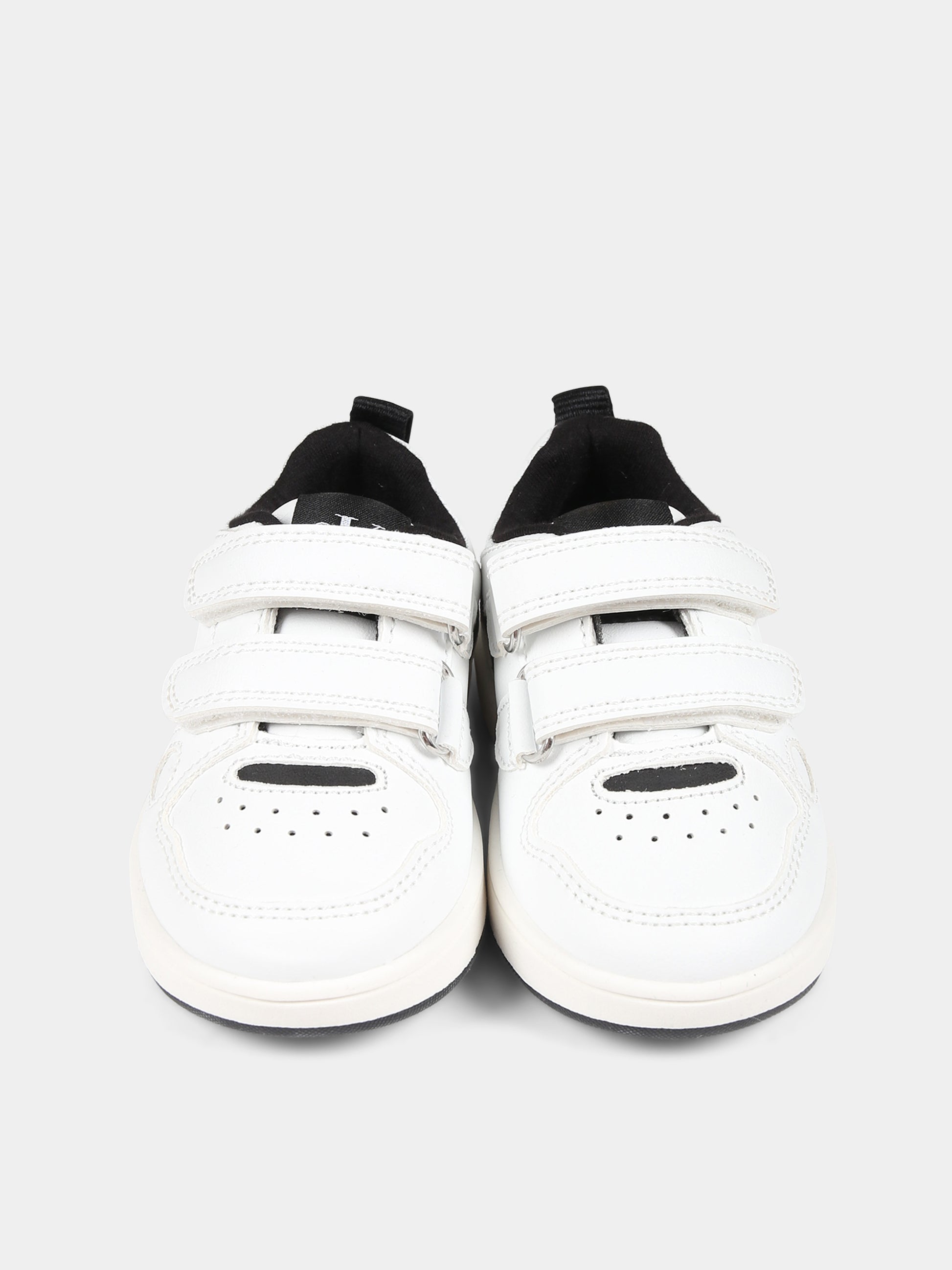 Sneakers bianche per bambini con logo,Calvin Klein Kids,V1B9 80719 1355100