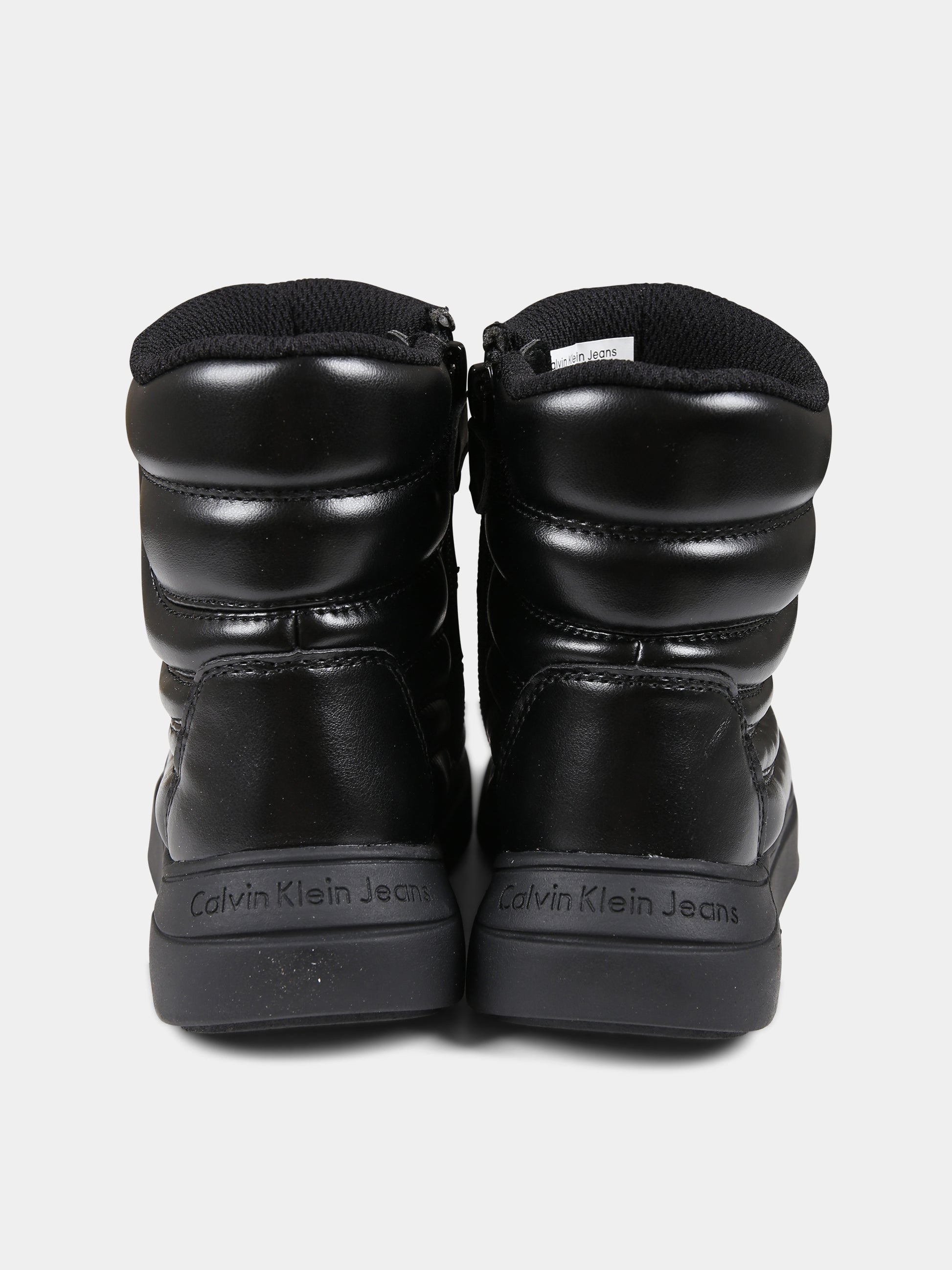 Stivaletti neri per bambina con logo,Calvin Klein Kids,V3A5 80669 1355999