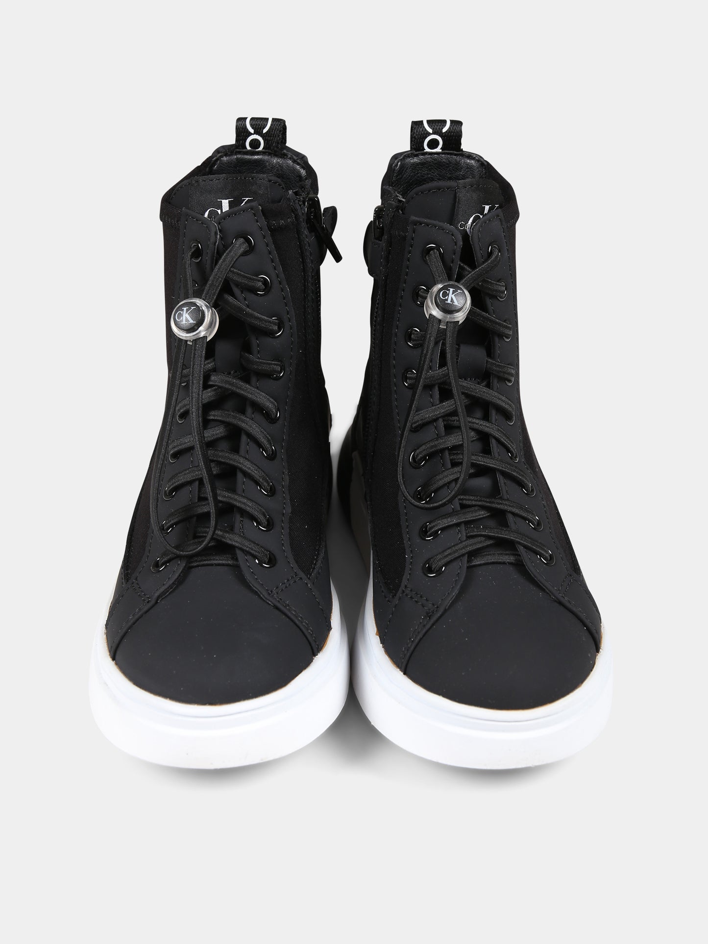 Sneakers nere per bambini con logo,Calvin Klein Kids,V3X9 80733 1464999