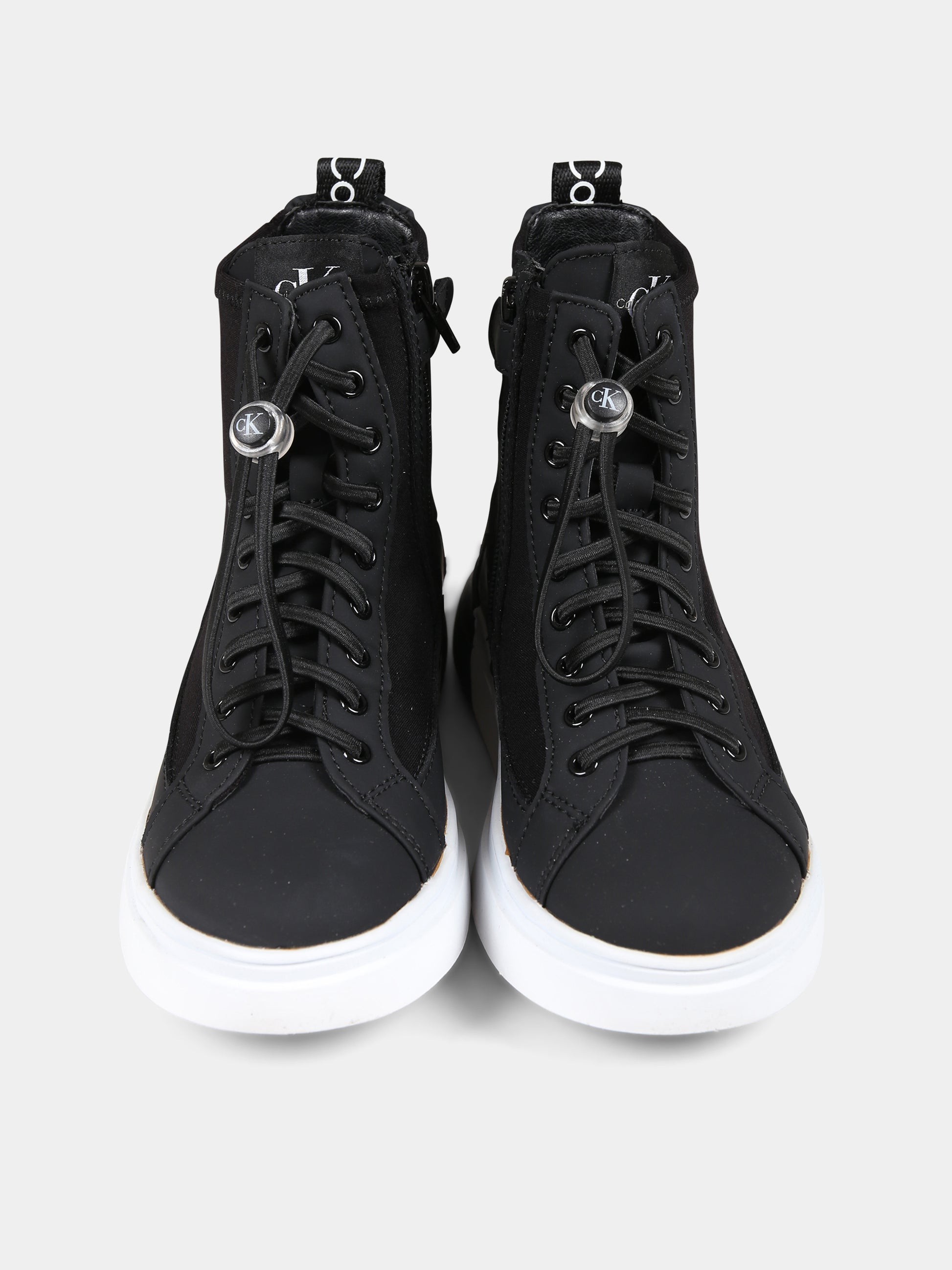 Sneakers nere per bambini con logo,Calvin Klein Kids,V3X9 80733 1464999