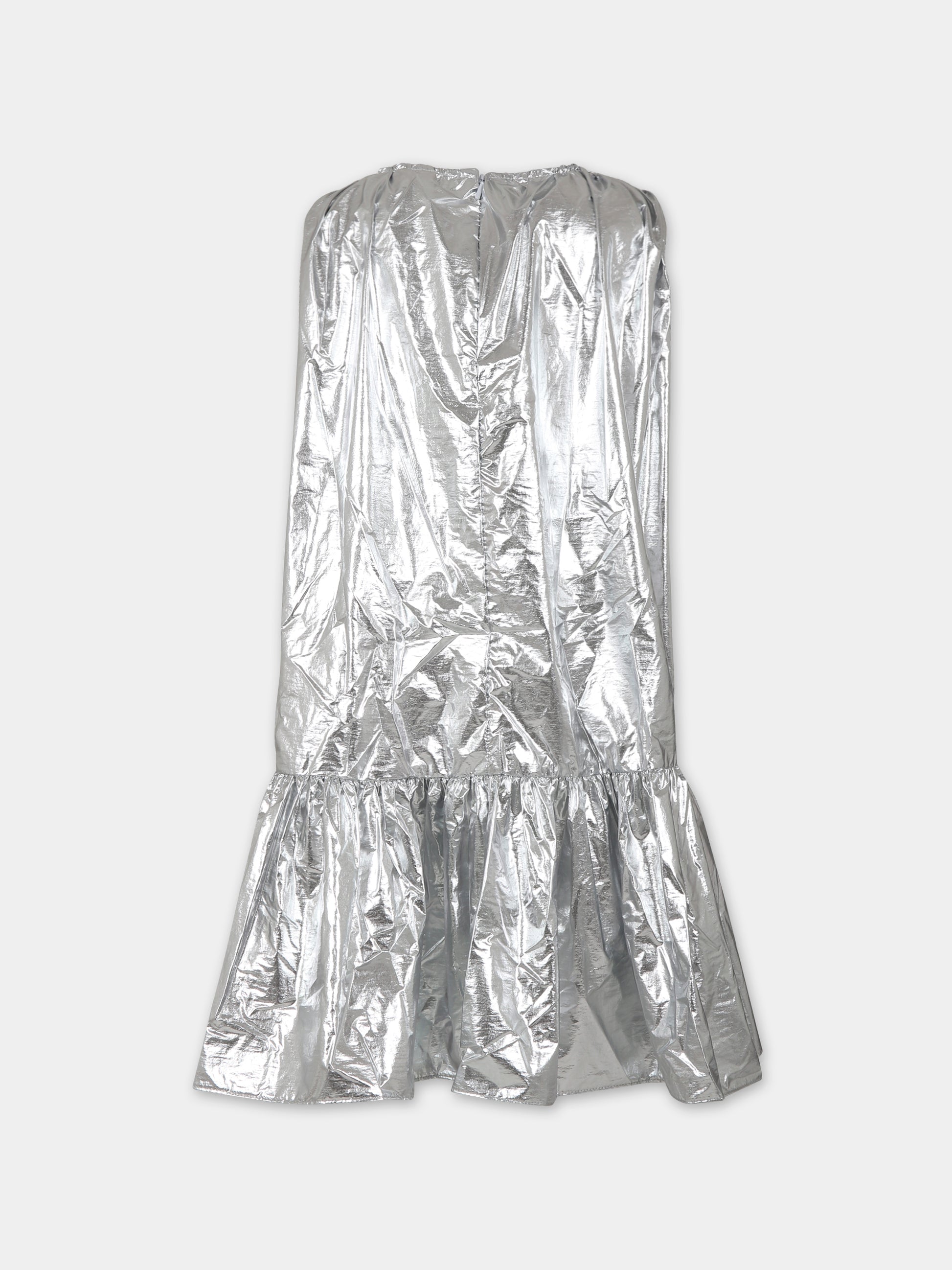 Vestito argento per bambina,Caroline Bosmans,AW23 4026B 40 9999