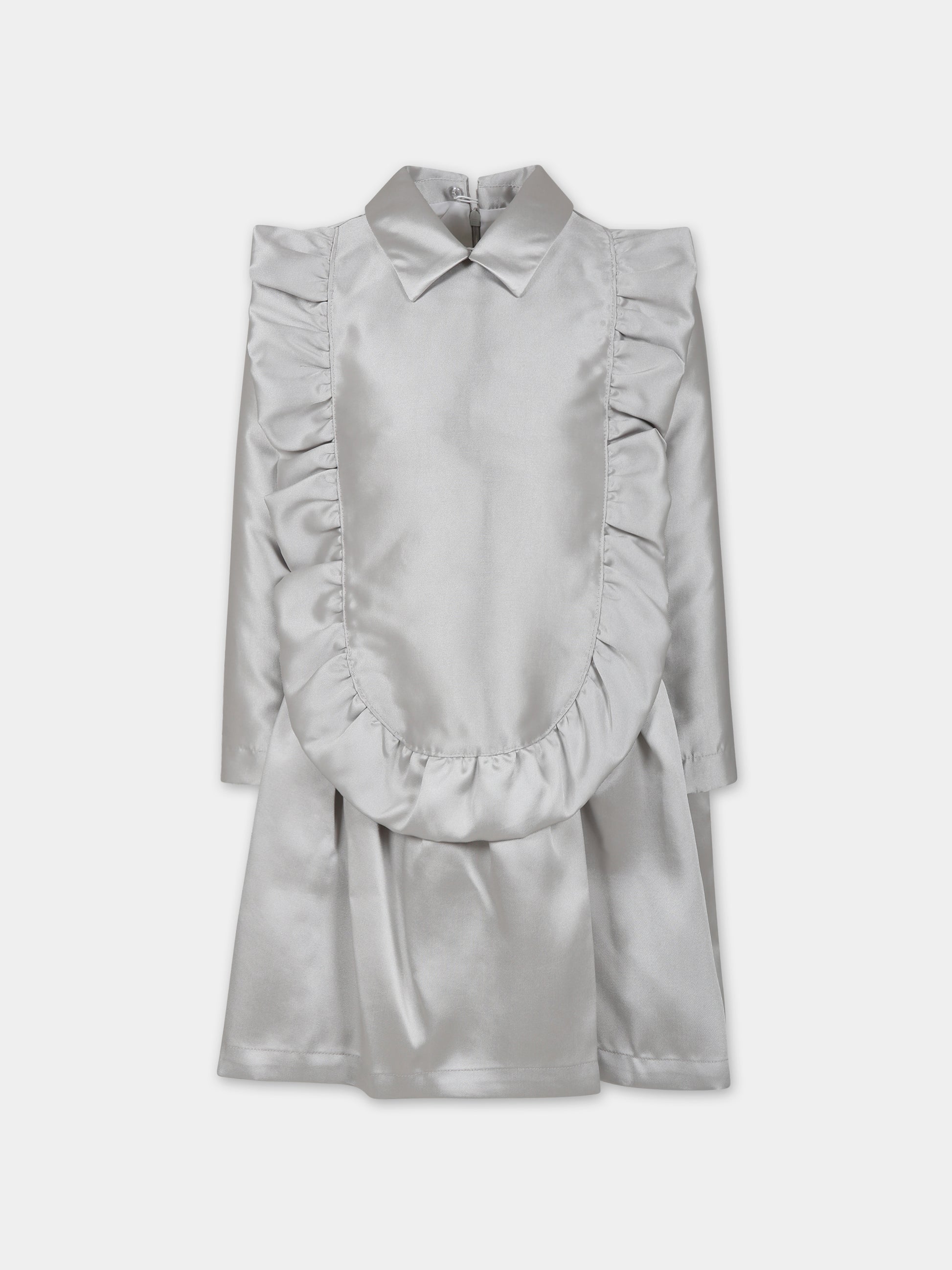 Vestito argento per bambina,Caroline Bosmans,AW23 4029 31 9999