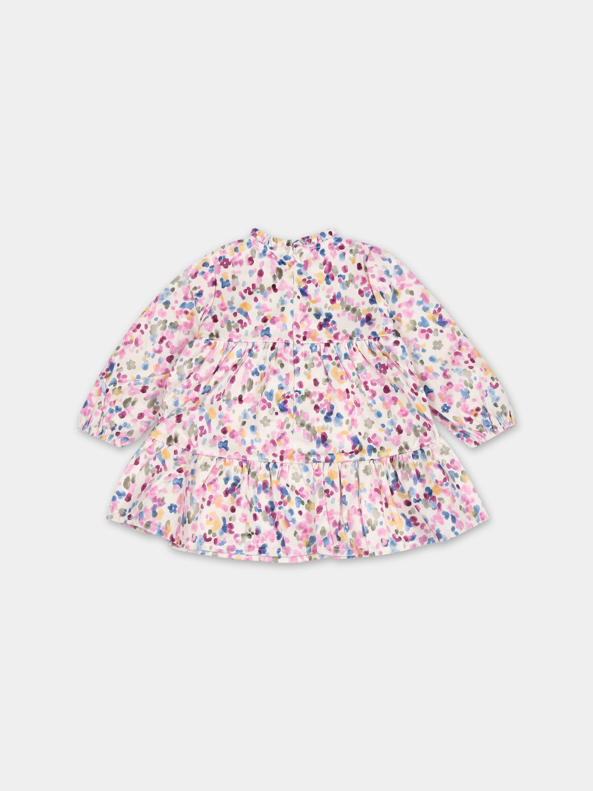 Vestito avorio per neonata con stampa,Mayoral,2985 048