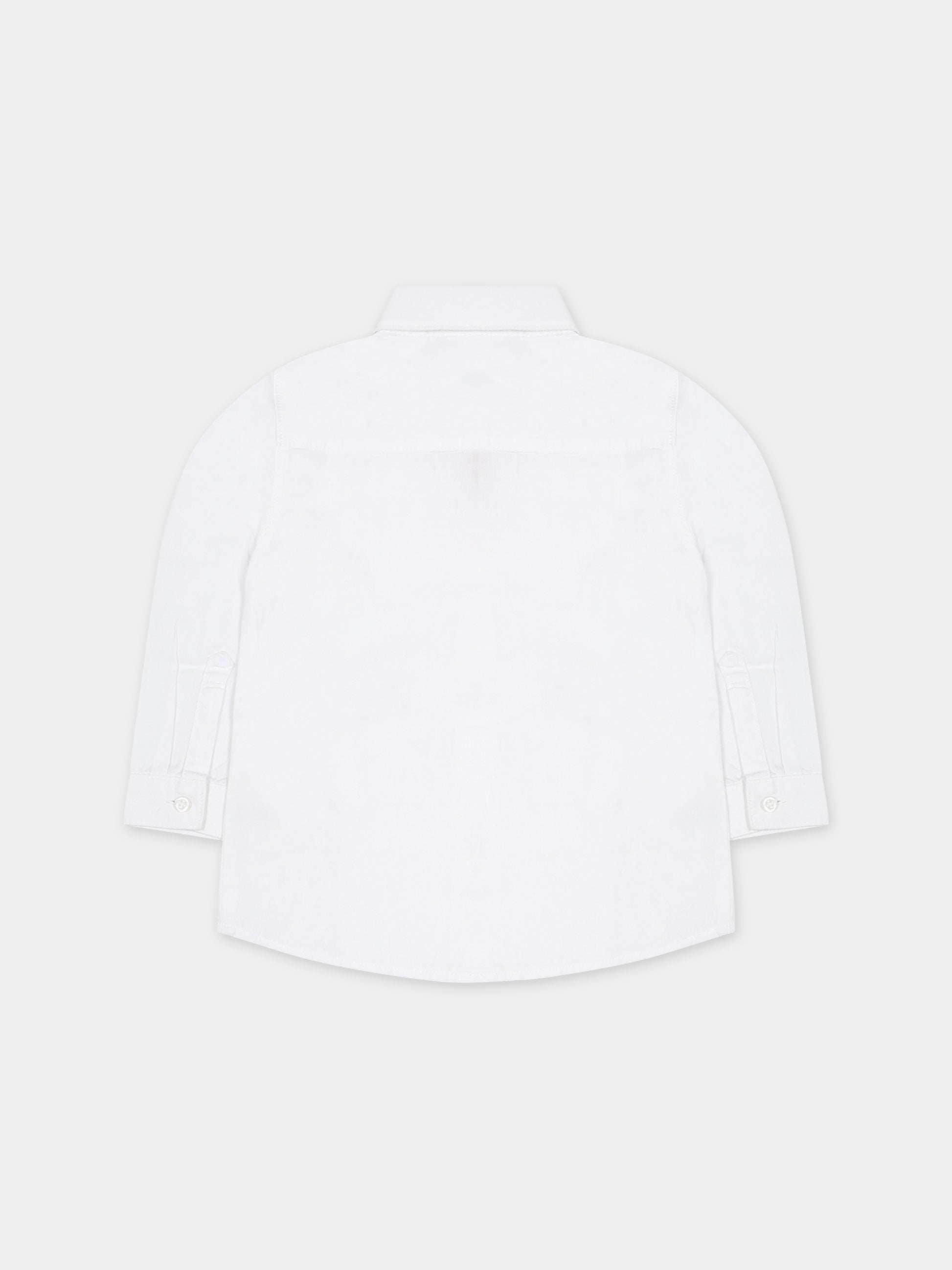 Camicia bianca per neonato con logo,Mayoral,124 026