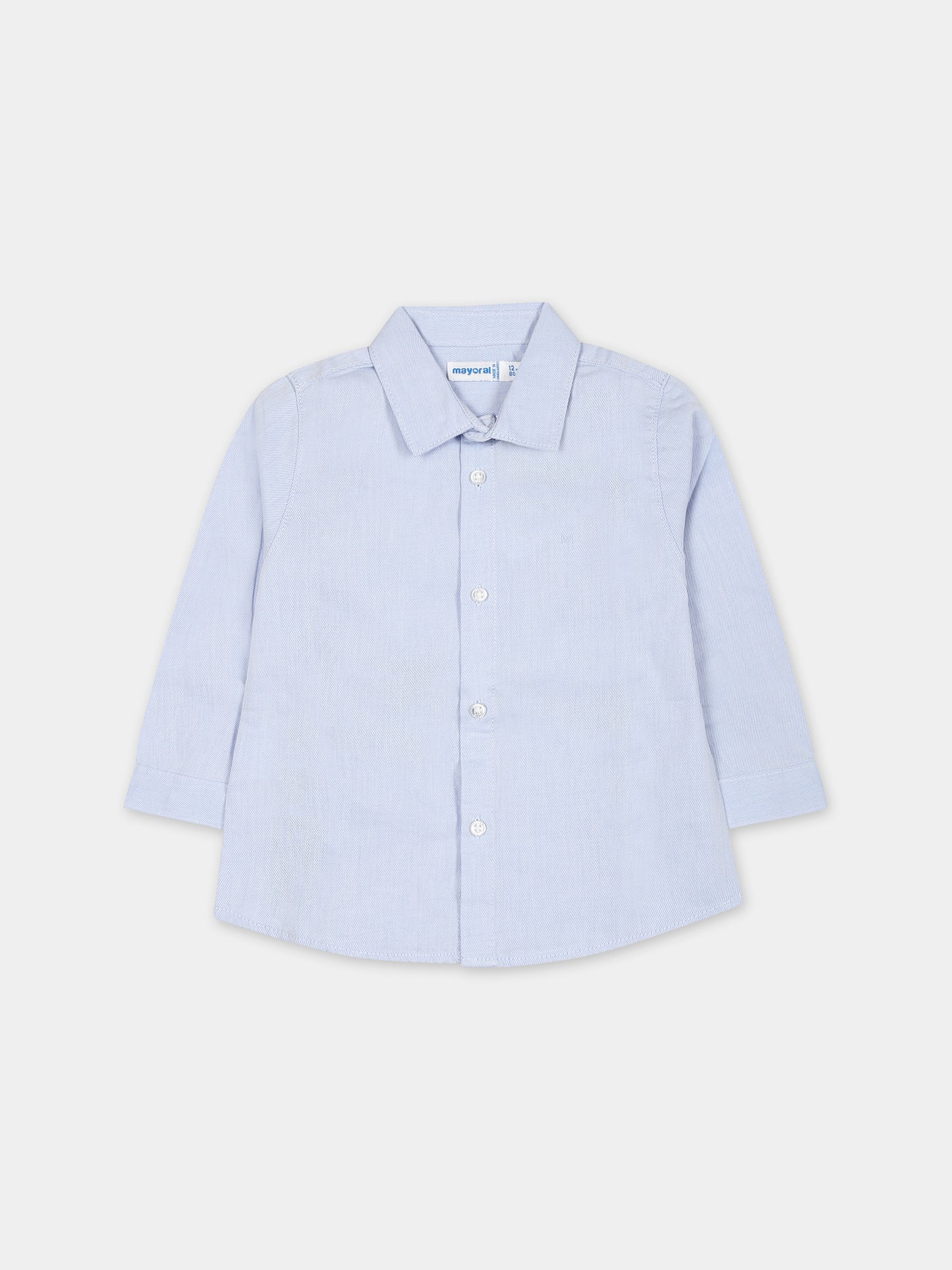 Camicia celeste per neonato con monogramma,Mayoral,124 025