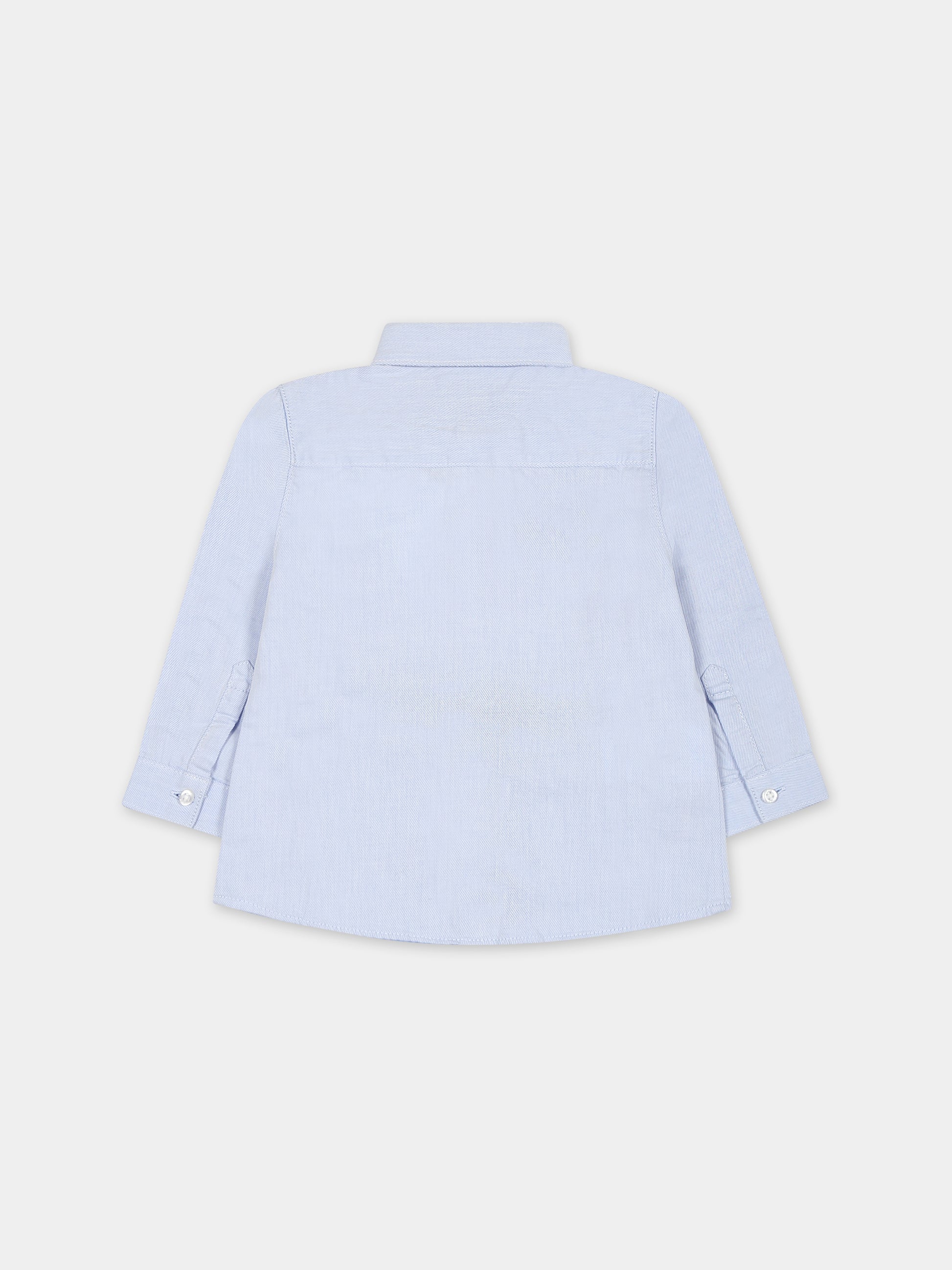 Camicia celeste per neonato con monogramma,Mayoral,124 025