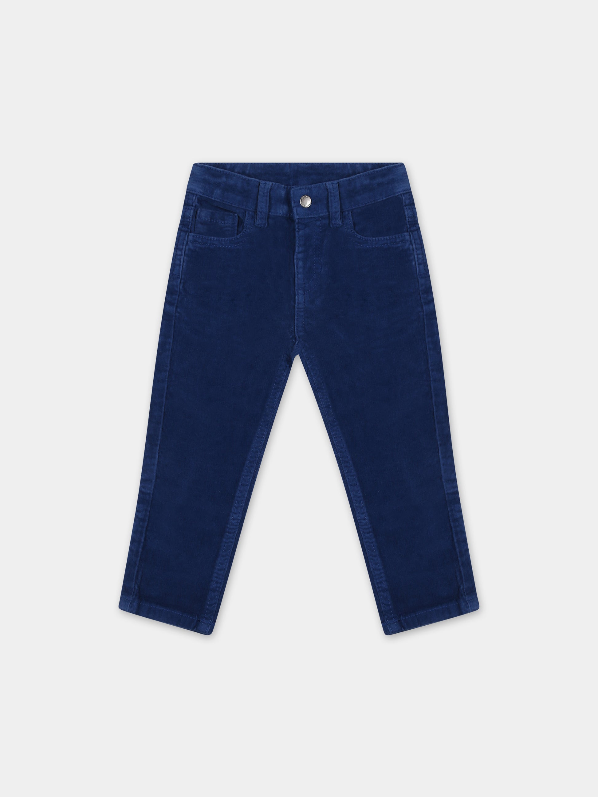 Pantaloni blu per neonato con logo,Mayoral,502 011