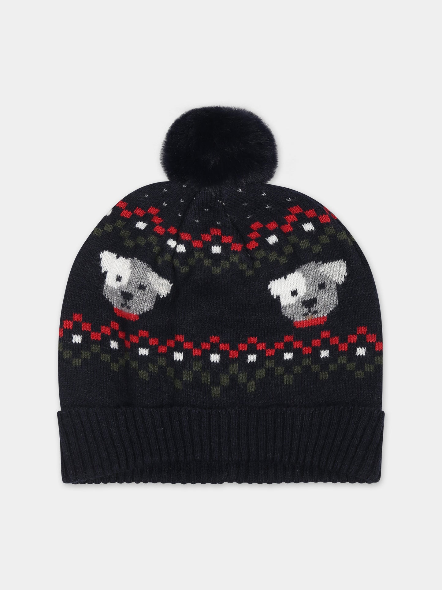 Set blu per neonato con motivo jacquard,Mayoral,10533 094