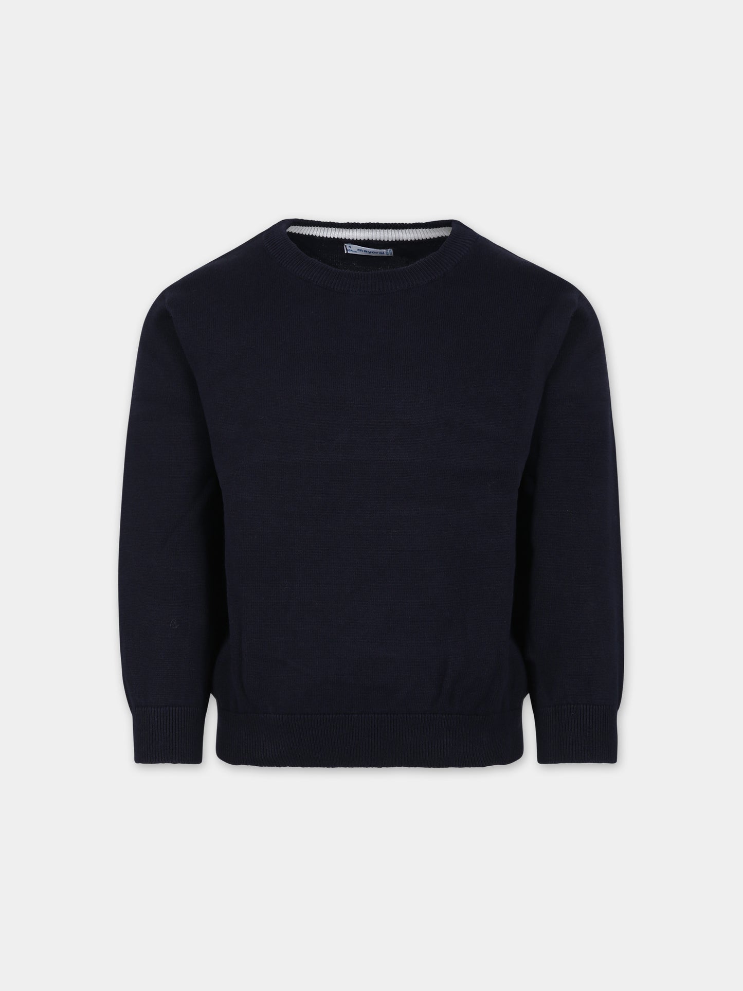 Maglione blu per bambino con logo,Mayoral,323 081