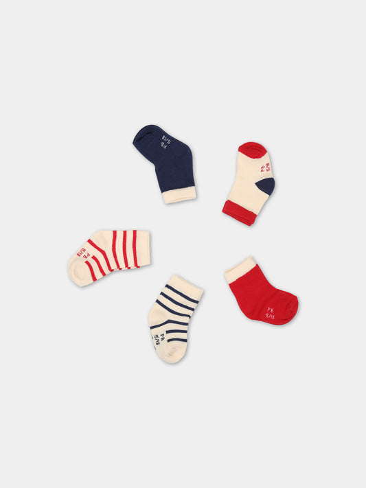 Set multicolor per neonati,Petit Bateau,A08VN 01