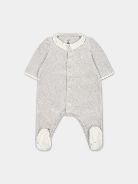Tutina grigia per neonati,Petit Bateau,A087S 01