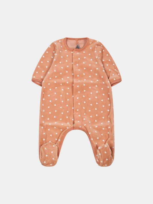Tutina marrone per neonata,Petit Bateau,A087Y 01